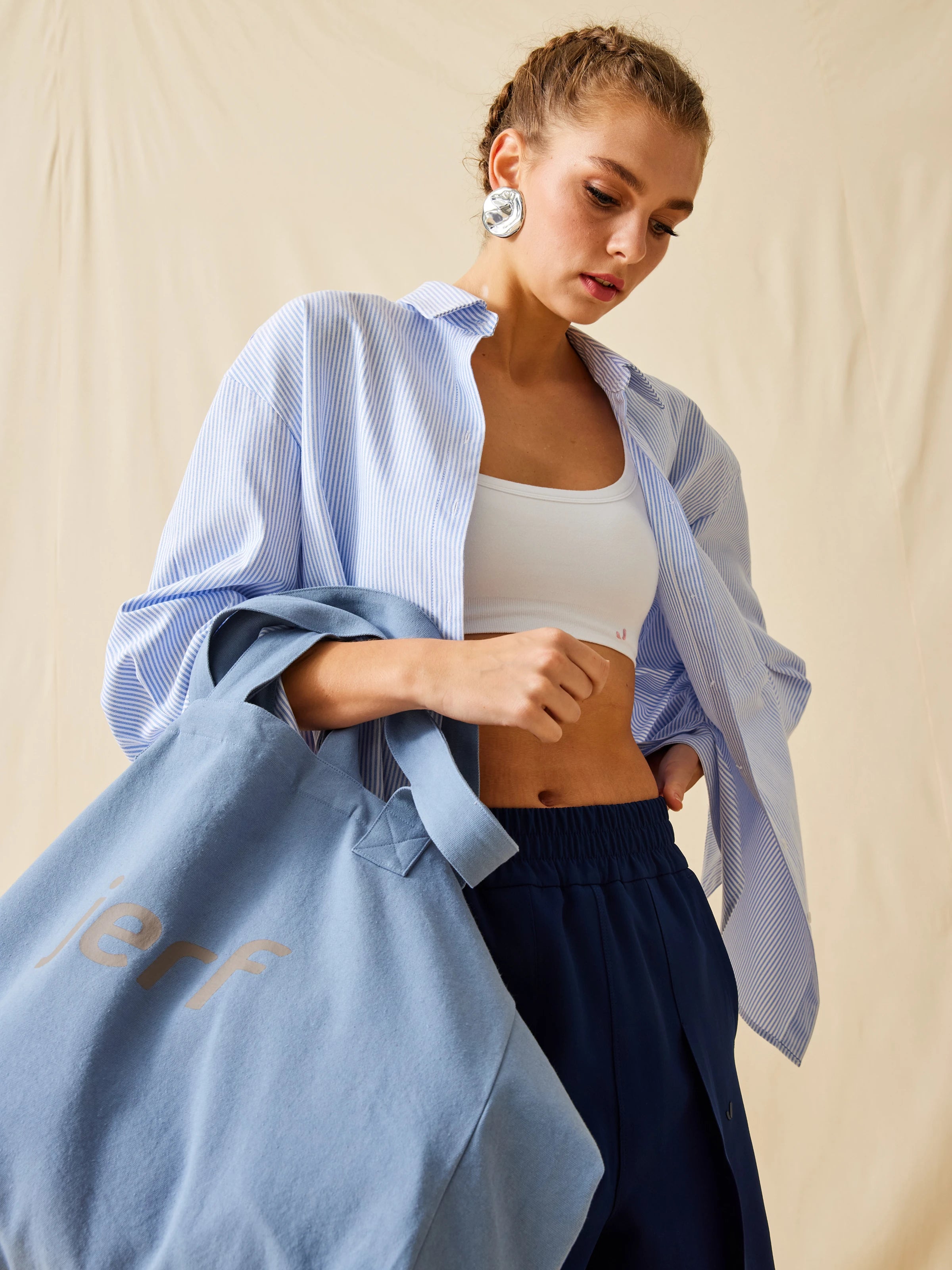 Aura Aktif Yaşam Kanvas Çanta Mavi