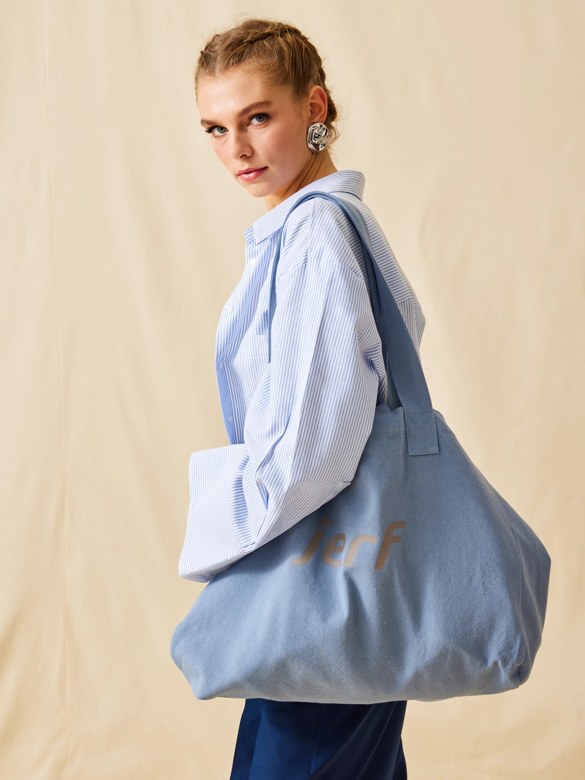 Aura Aktif Yaşam Kanvas Çanta Mavi