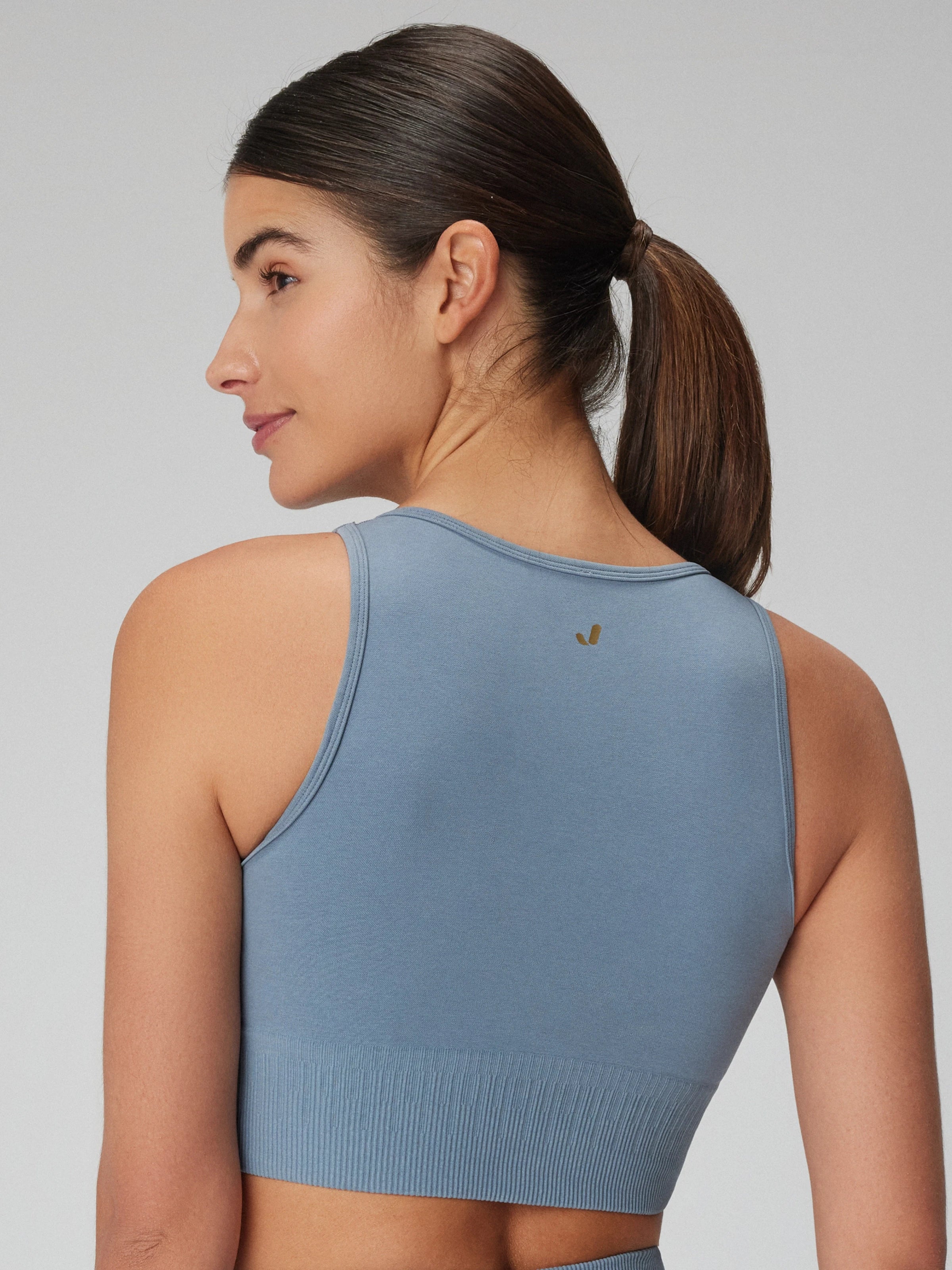 Luz Sıkılaştırıcı & Kaplı Spor Sütyeni Stone