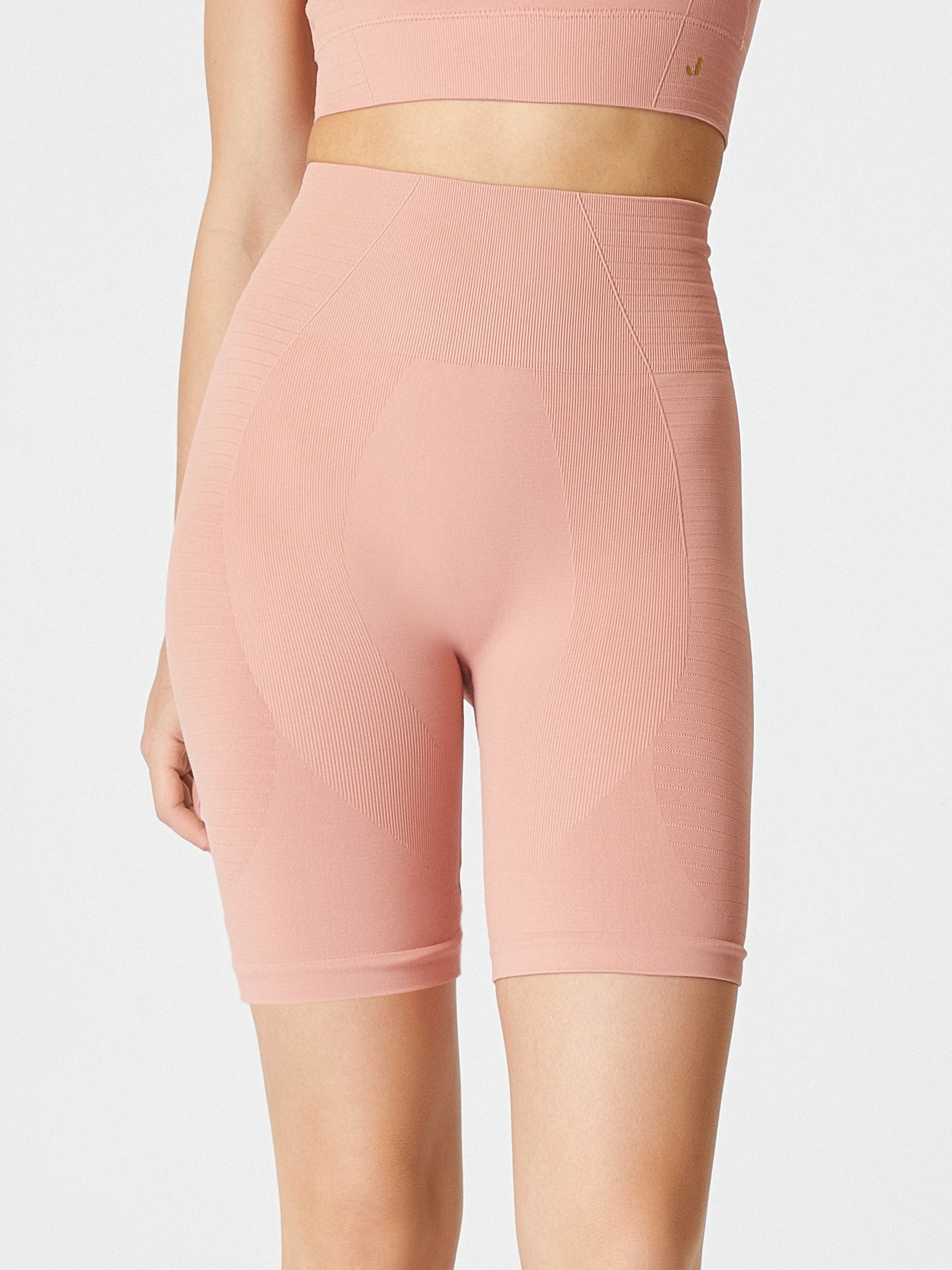 Gela Şekillendirici Sport Biker Tayt Pastel Pembe