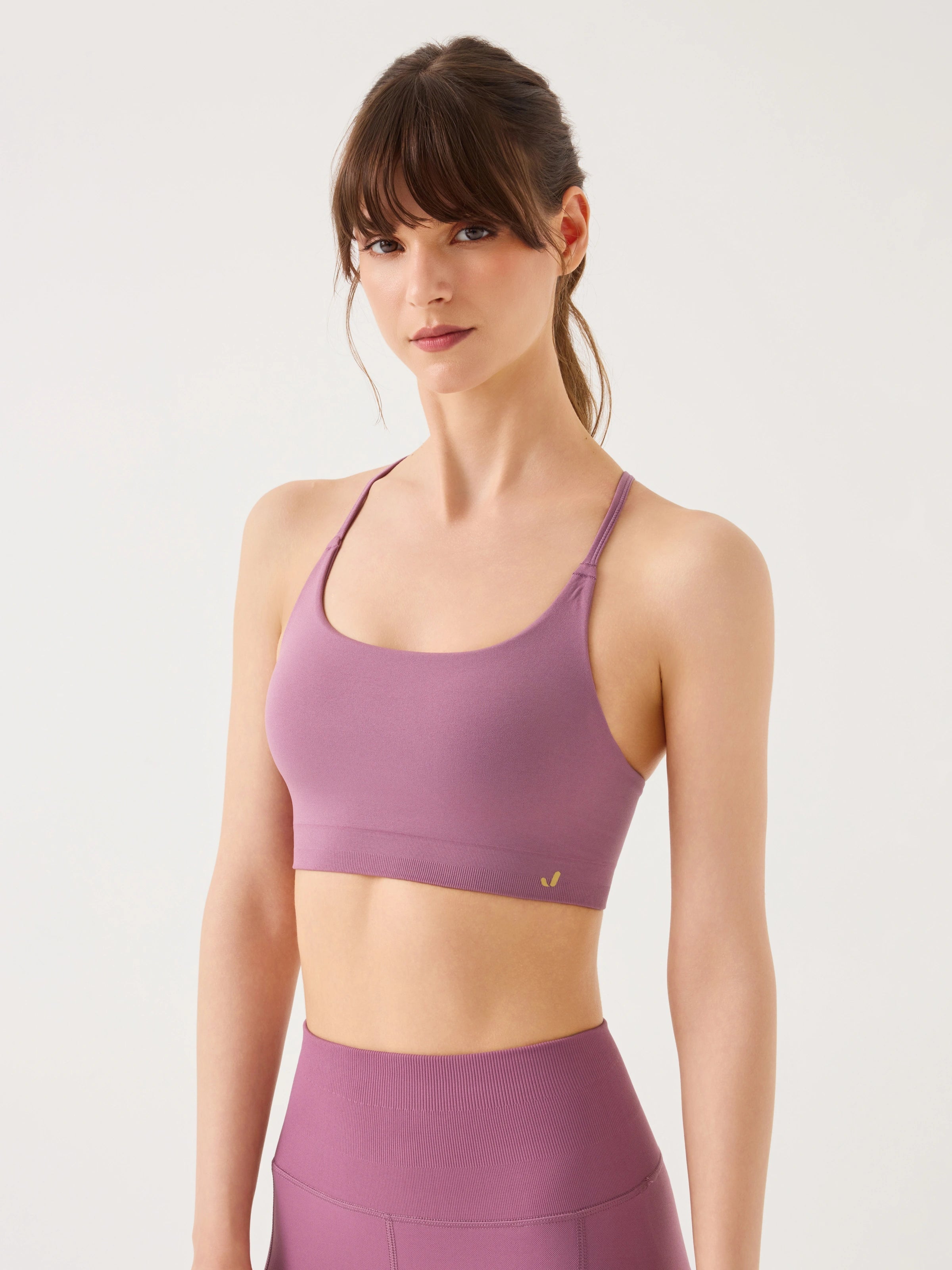 Pine Ayarlanabilir İnce Askılı Bra Pastel Lila