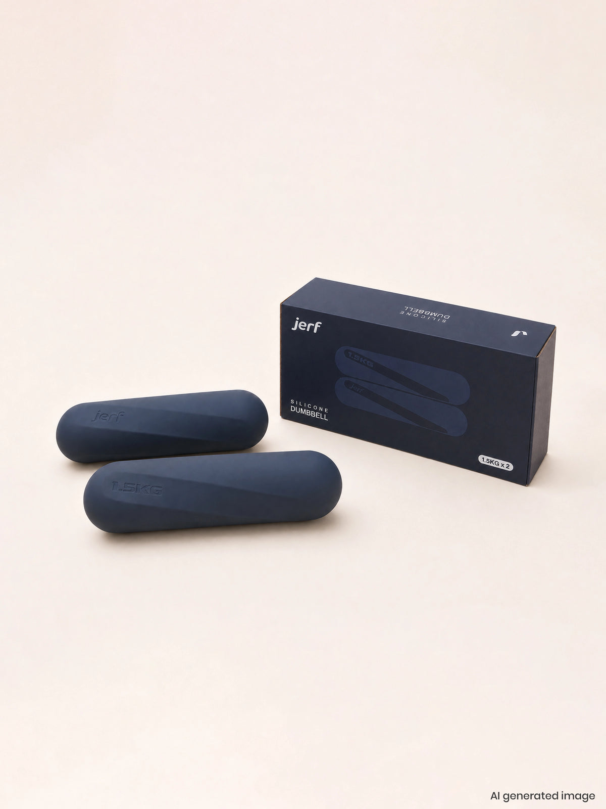 Silikon Dambıl 1.5 KG Füme Mavi
