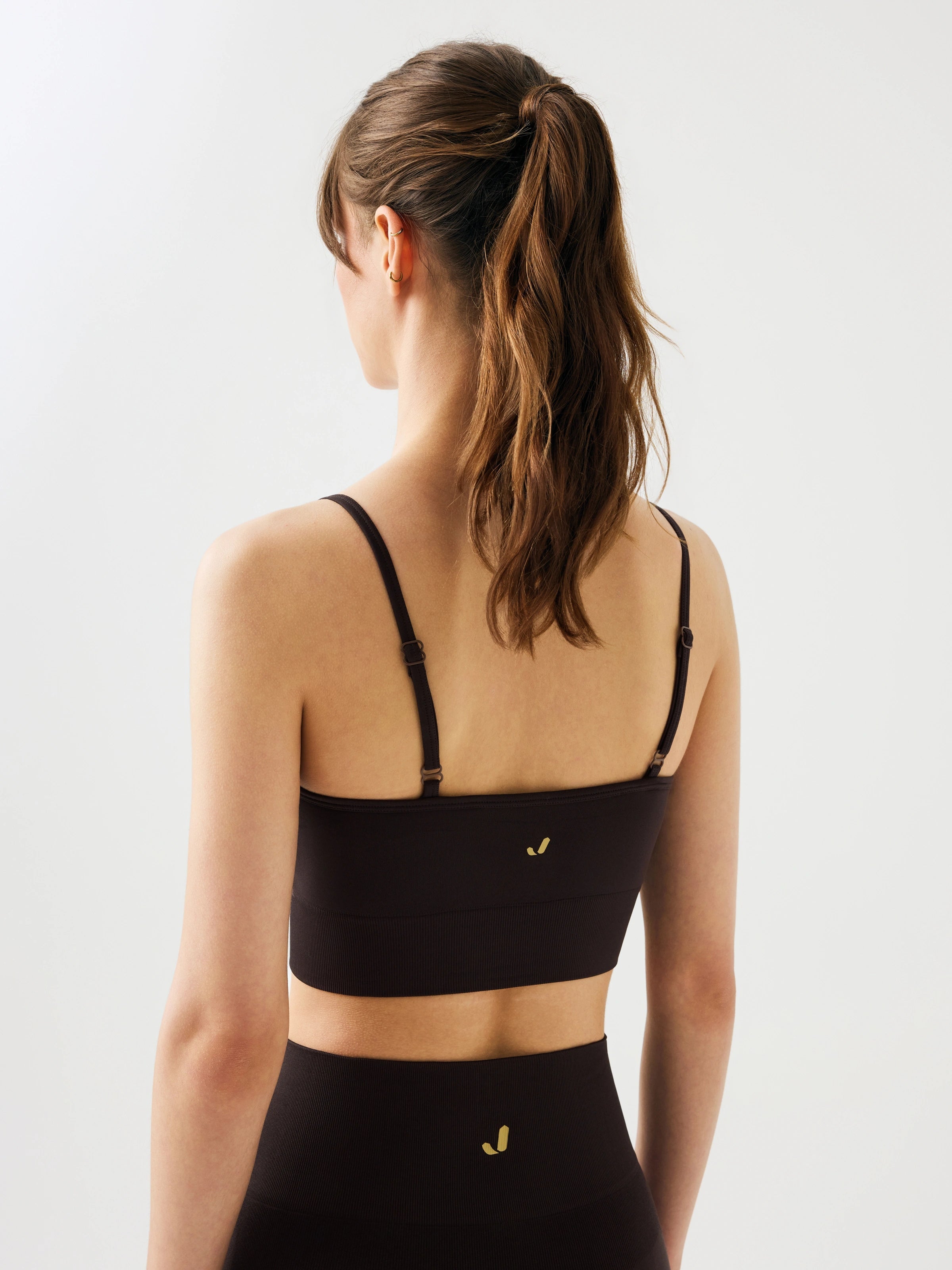 Vella İp Askılı Konfor Sport Bra Acı Kahve