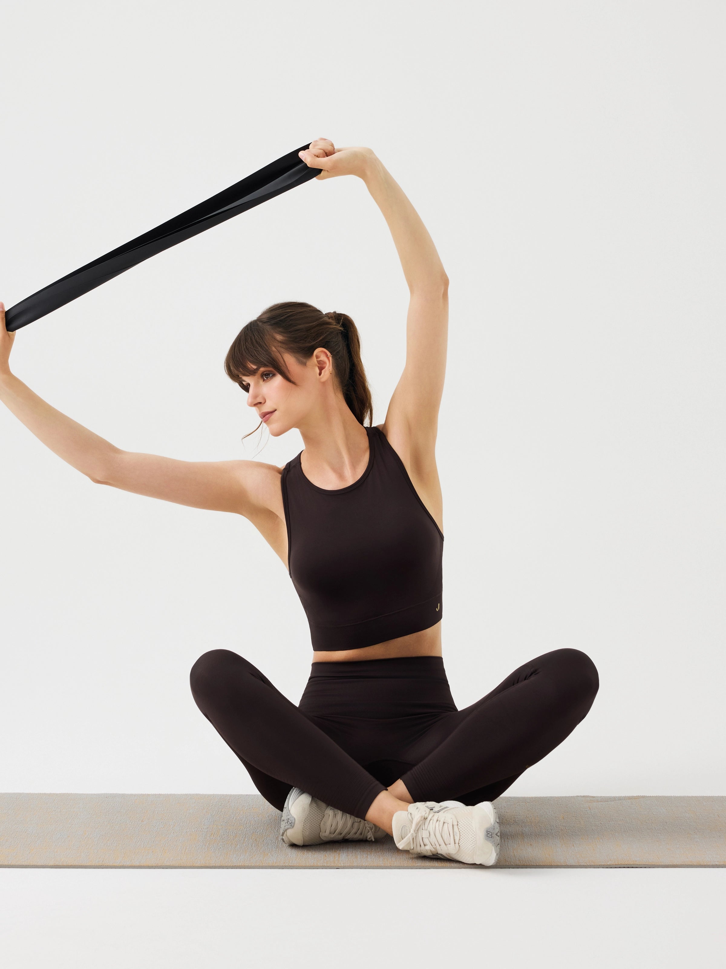 Vella Racerback Konfor Sport Bra Acı Kahve
