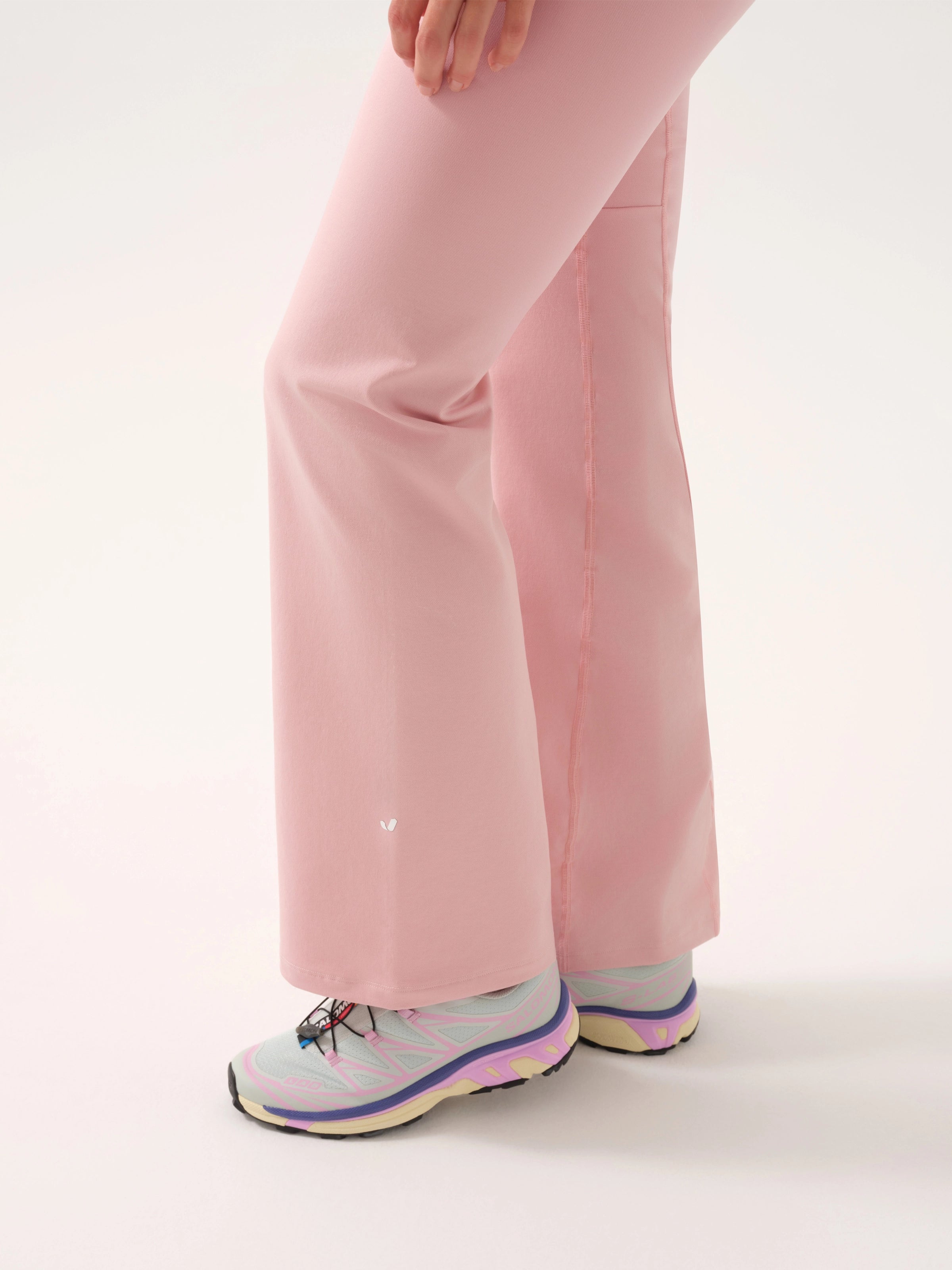 Motion Yüksek Bel Flare Tayt Pembe