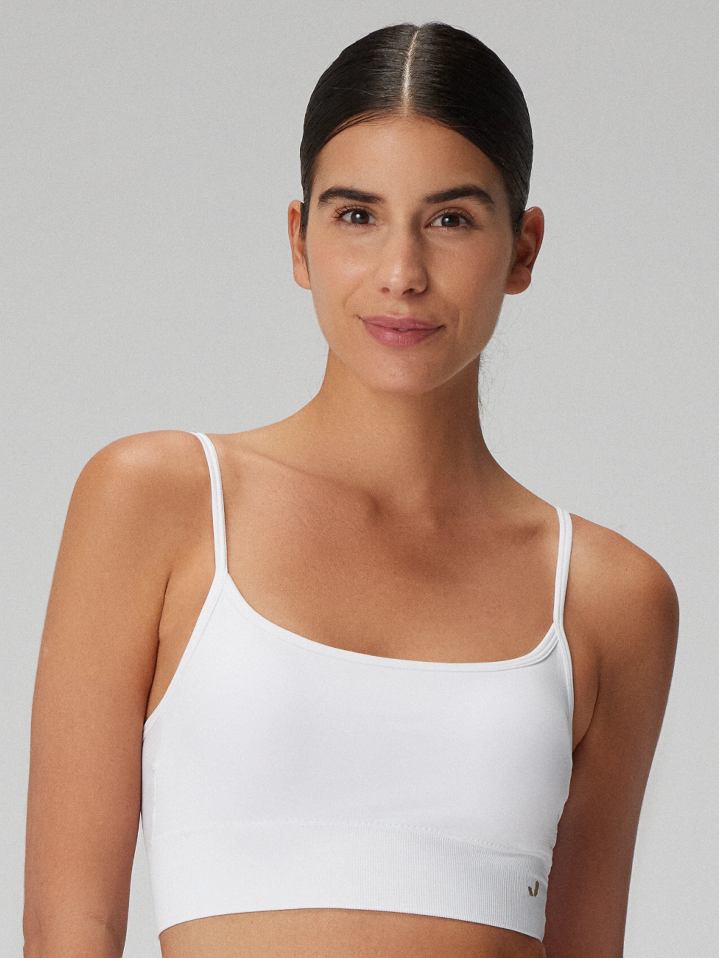 Vella İp Askılı Konfor Sport Bra Beyaz