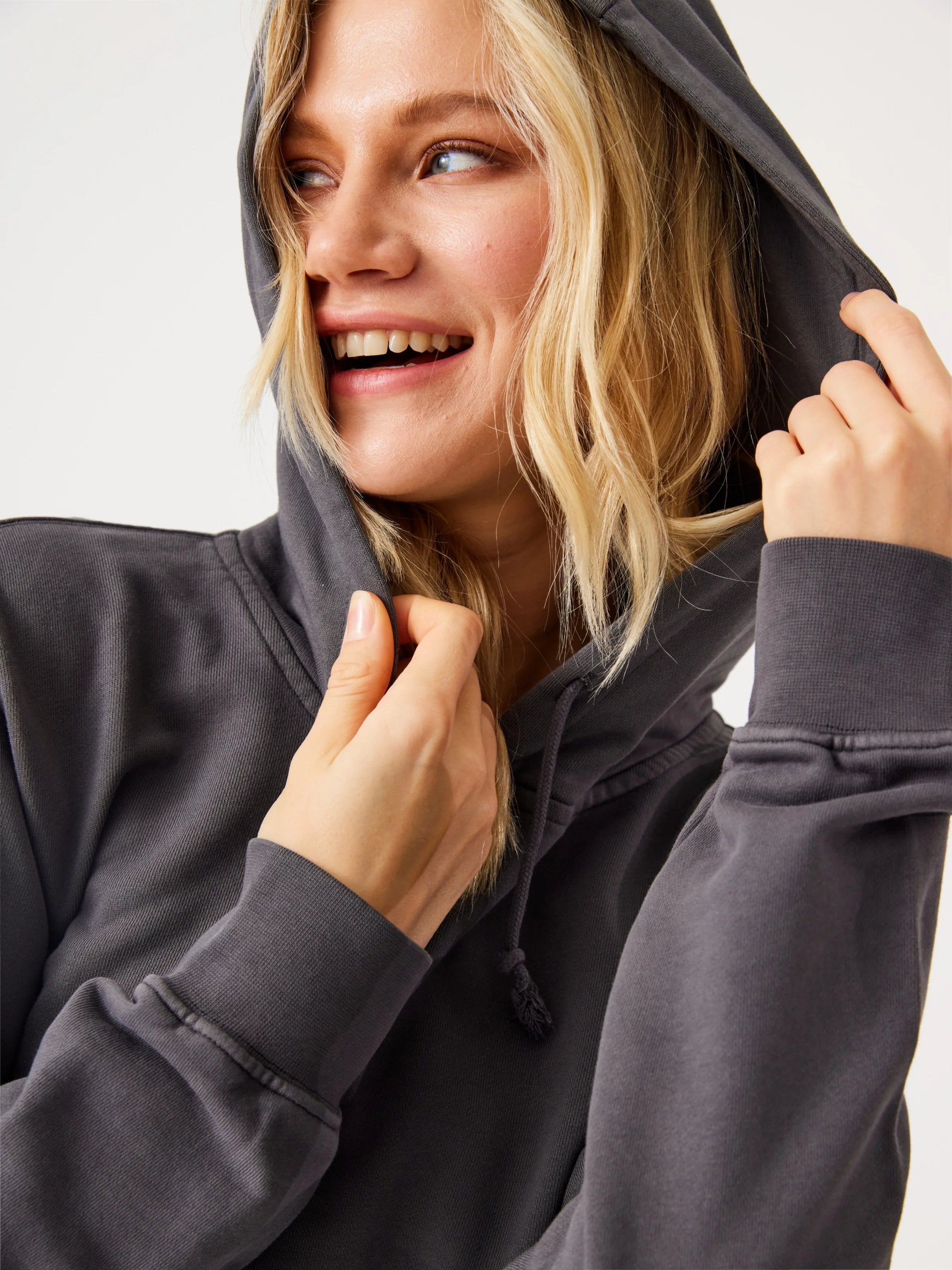 Lydney Unisex Kapüşonlu Sweatshirt Antrasit