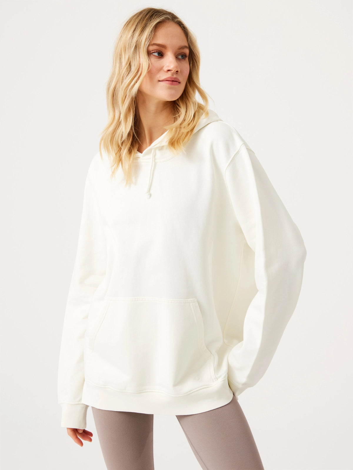 Lydney Unisex Kapüşonlu Sweatshirt Krem