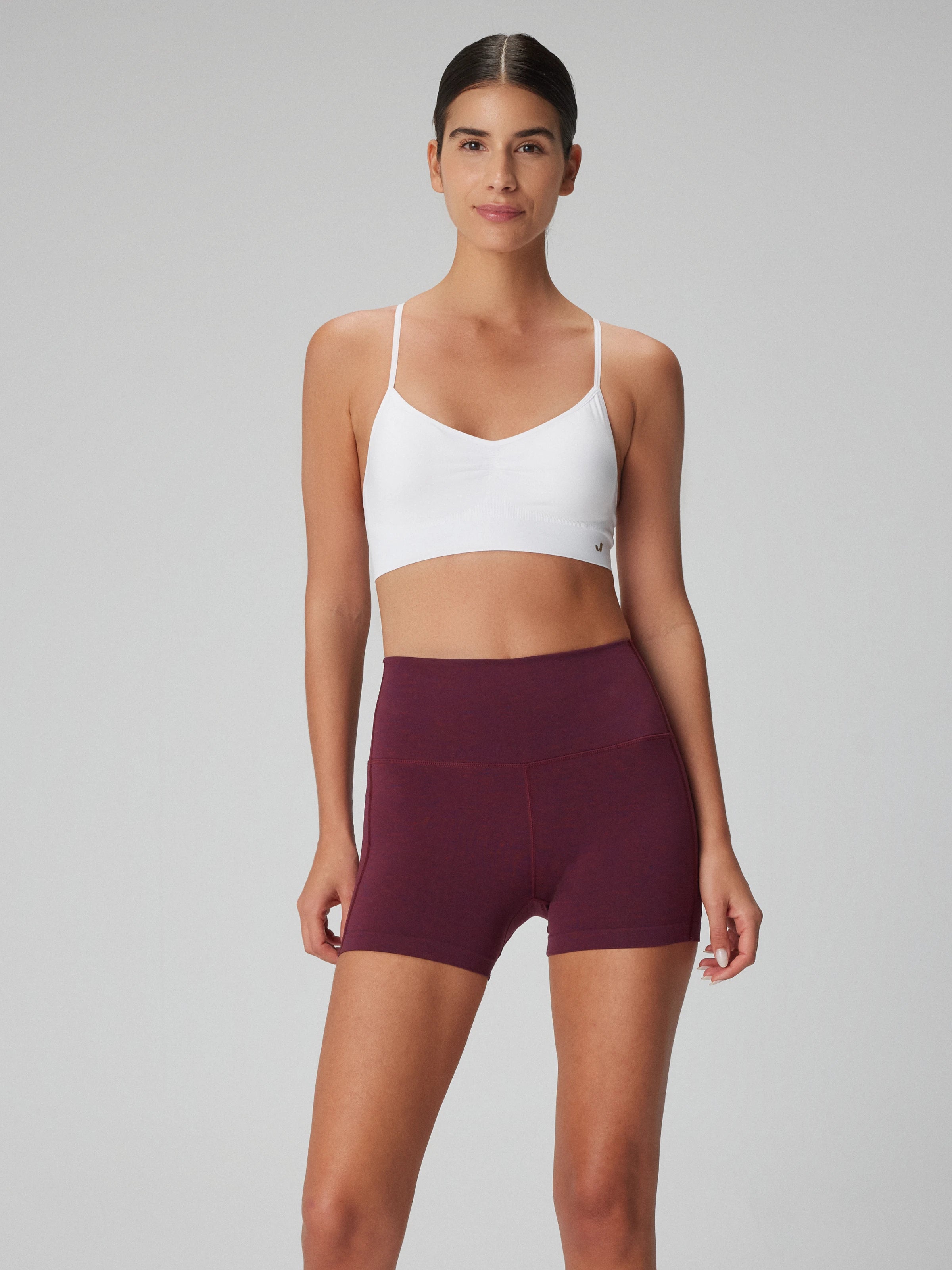 Aruba Toparlayıcı Mini Şort Bordo