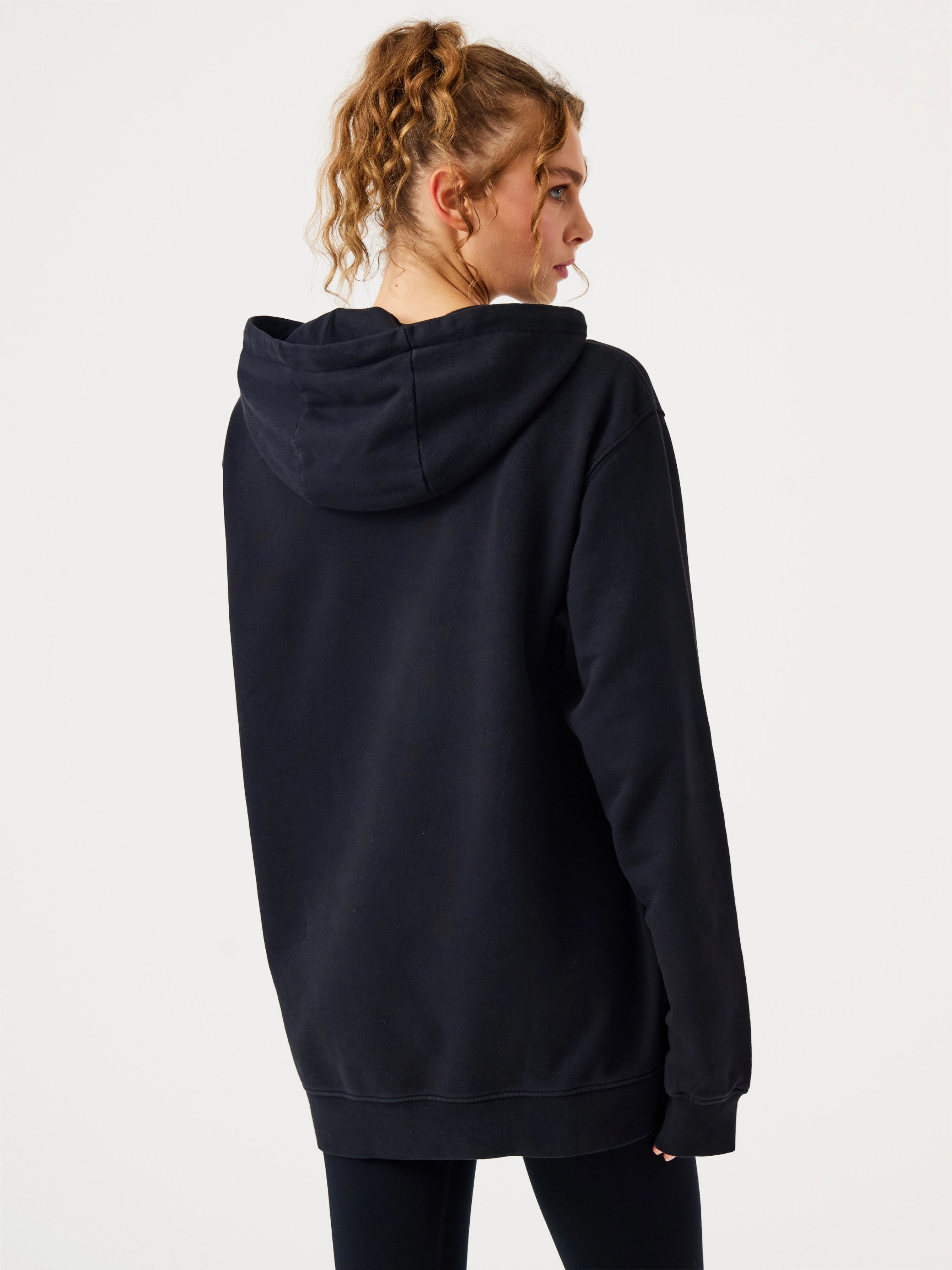 Lydney Unisex Kapüşonlu Sweatshirt Siyah