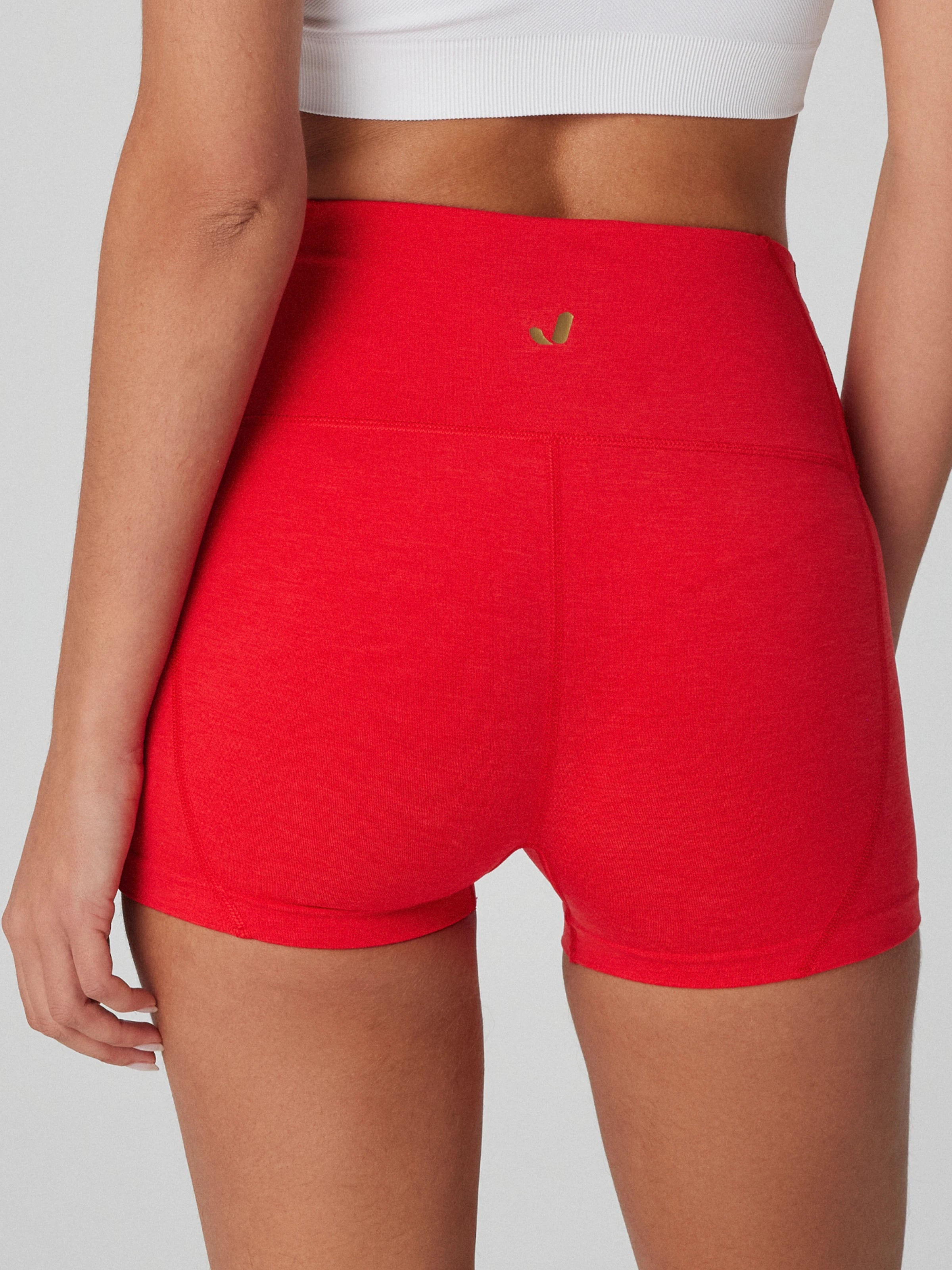 Aruba Toparlayıcı Mini Şort Kırmızı
