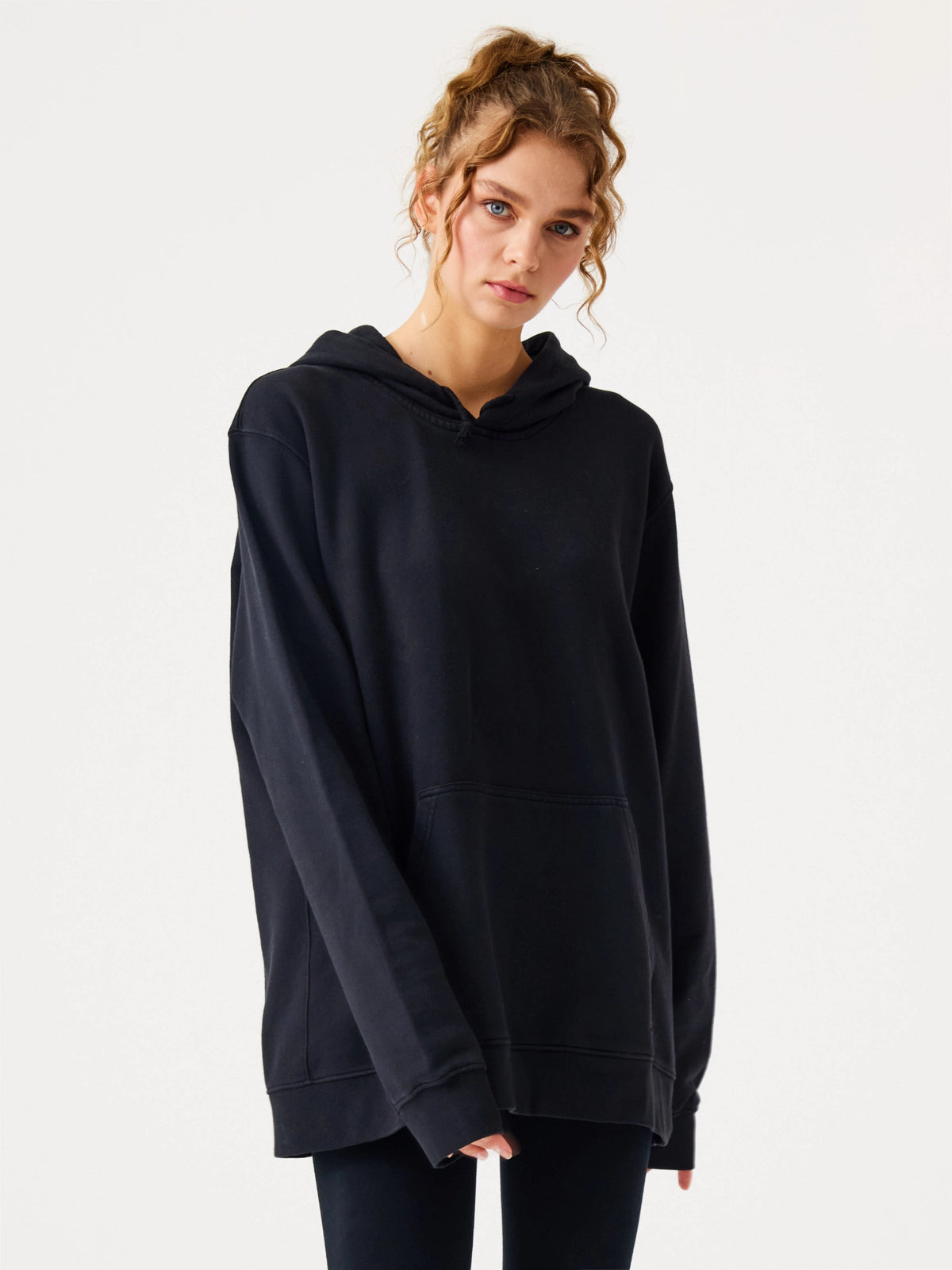 Lydney Unisex Kapüşonlu Sweatshirt Siyah