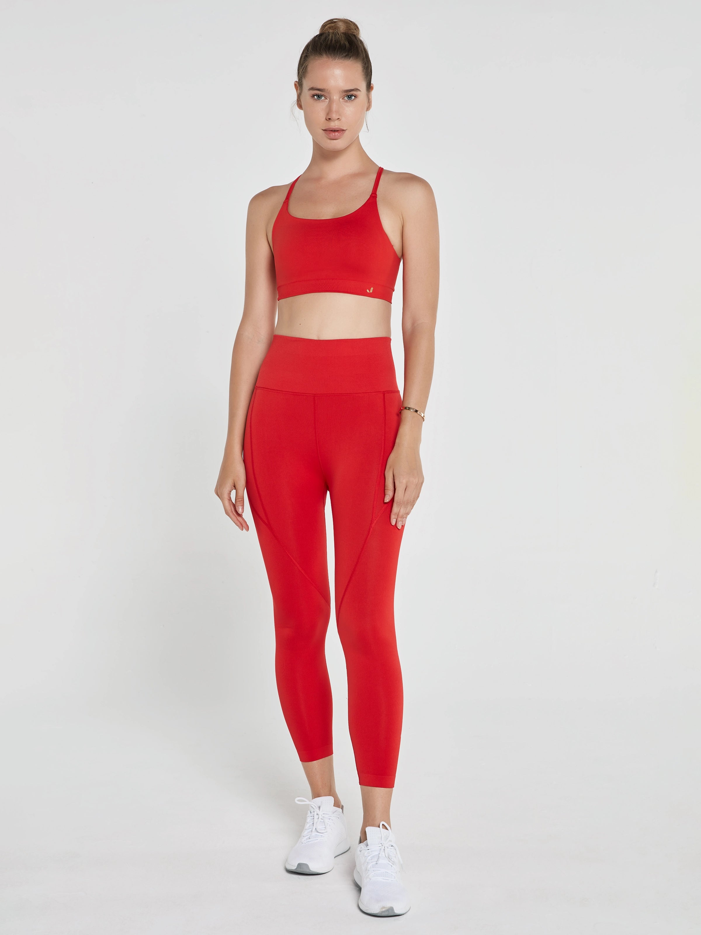 Pine Yüksek Bel & Toparlayıcı Tayt Kırmızı