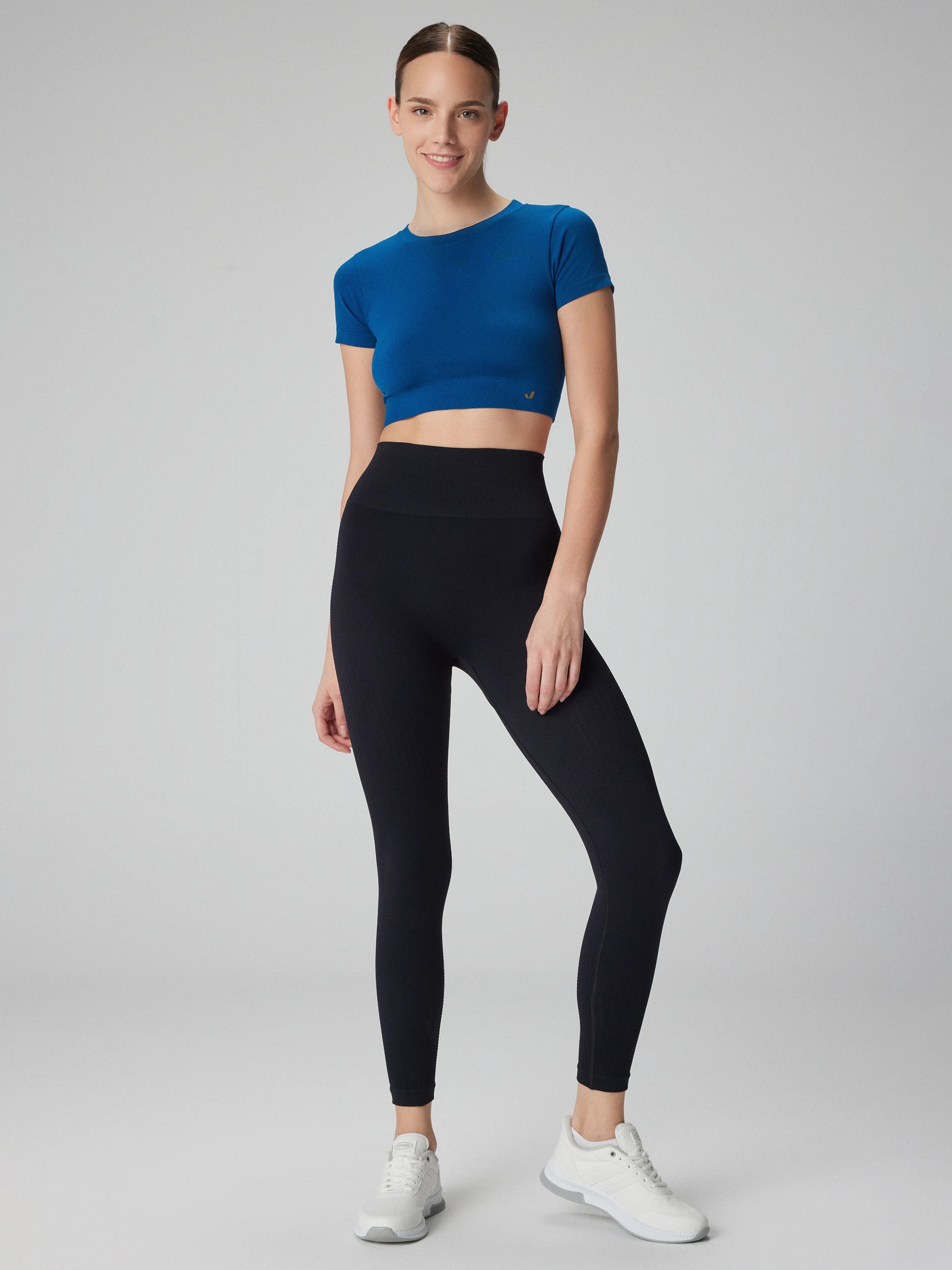 Lily Desen Detaylı Şekillendirici Tayt Siyah