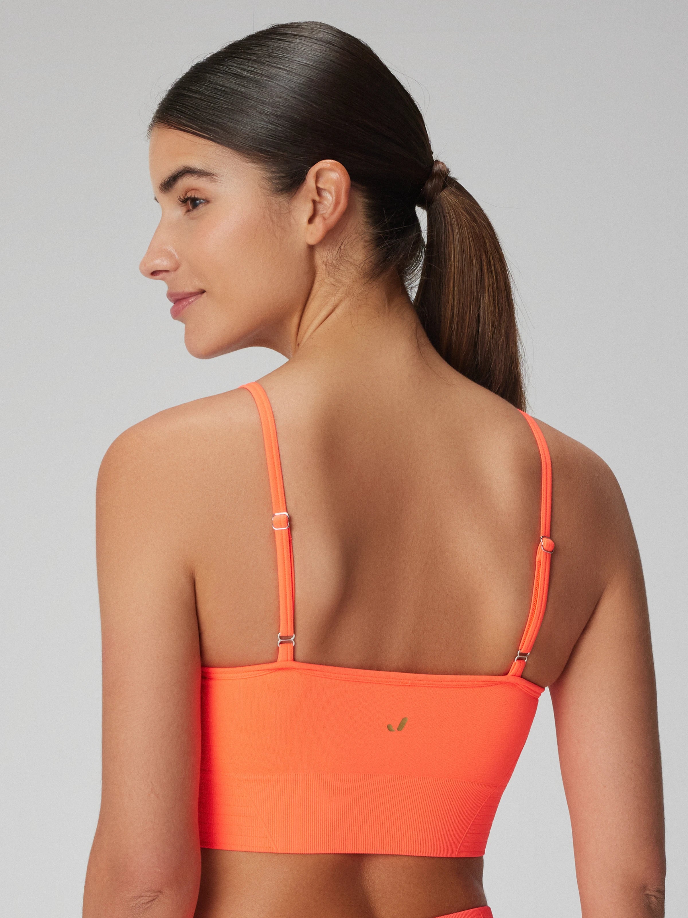 Gela Ayar Askılı Sport Bra Neon Mercan