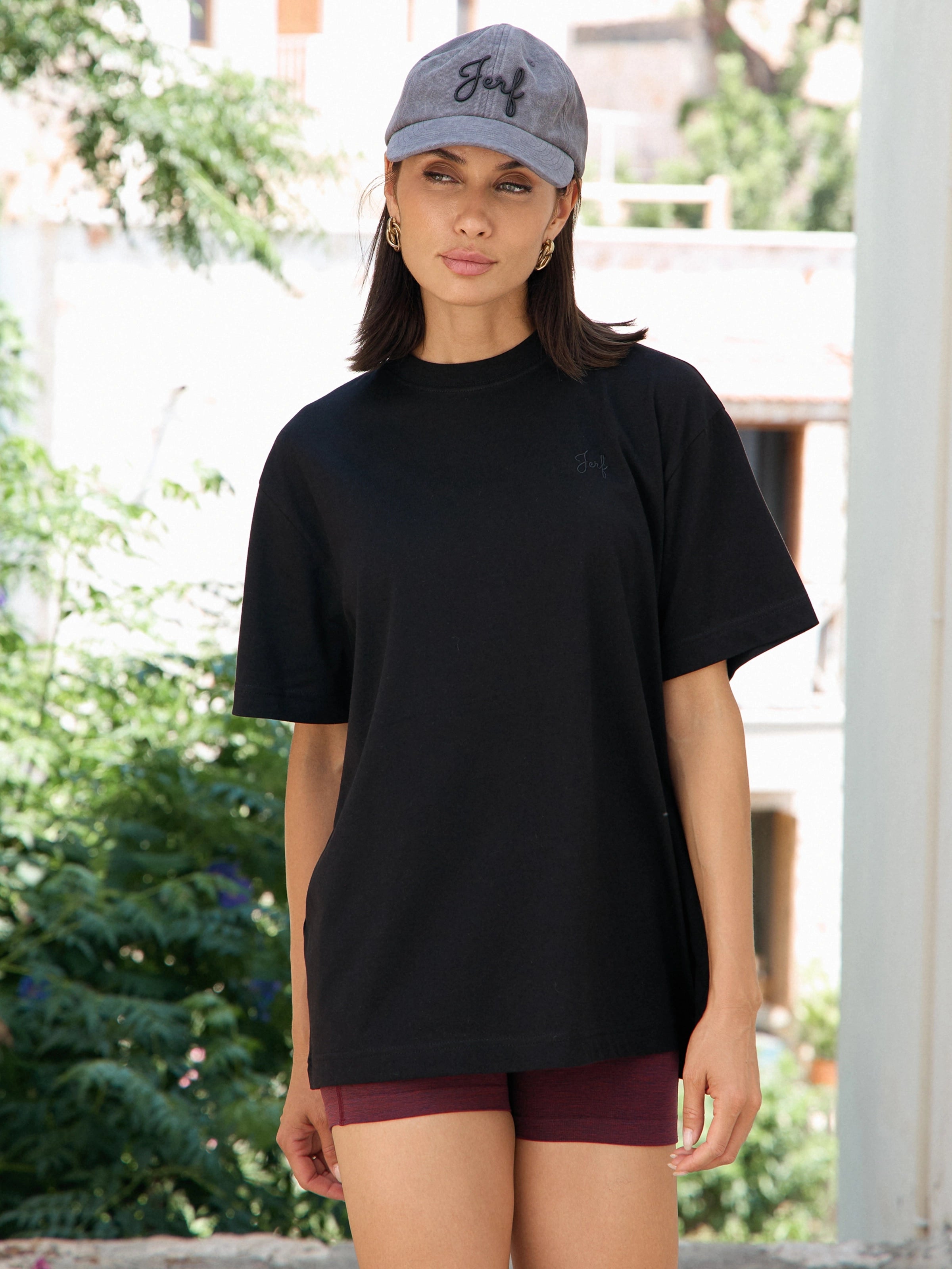 Aura Oversize T-Shirt Siyah