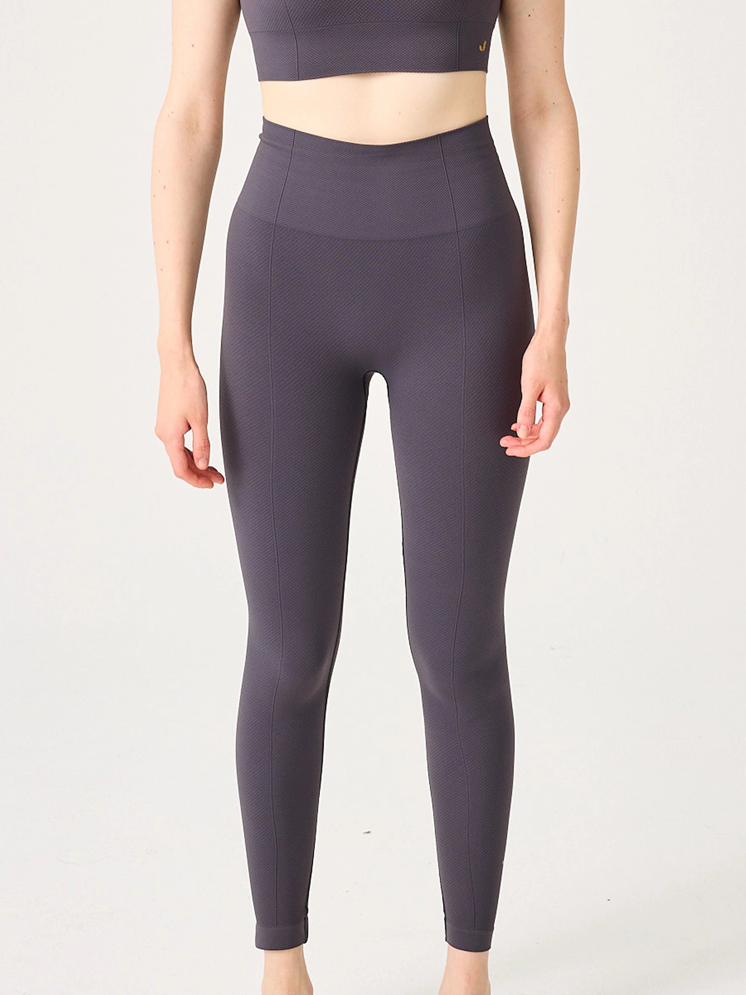 Holly Petek Desenli Yüksek Bel Tayt Antrasit