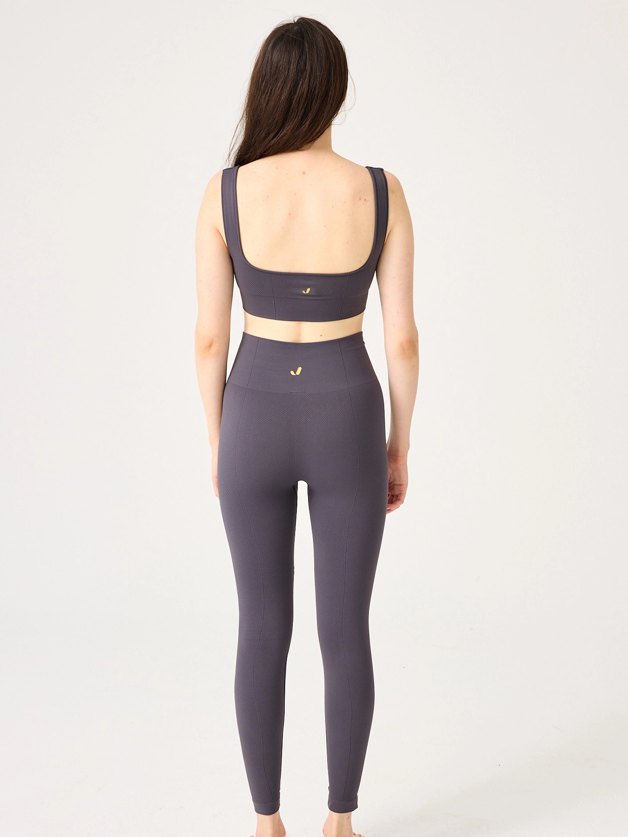 Holly Petek Desenli Yüksek Bel Tayt Antrasit