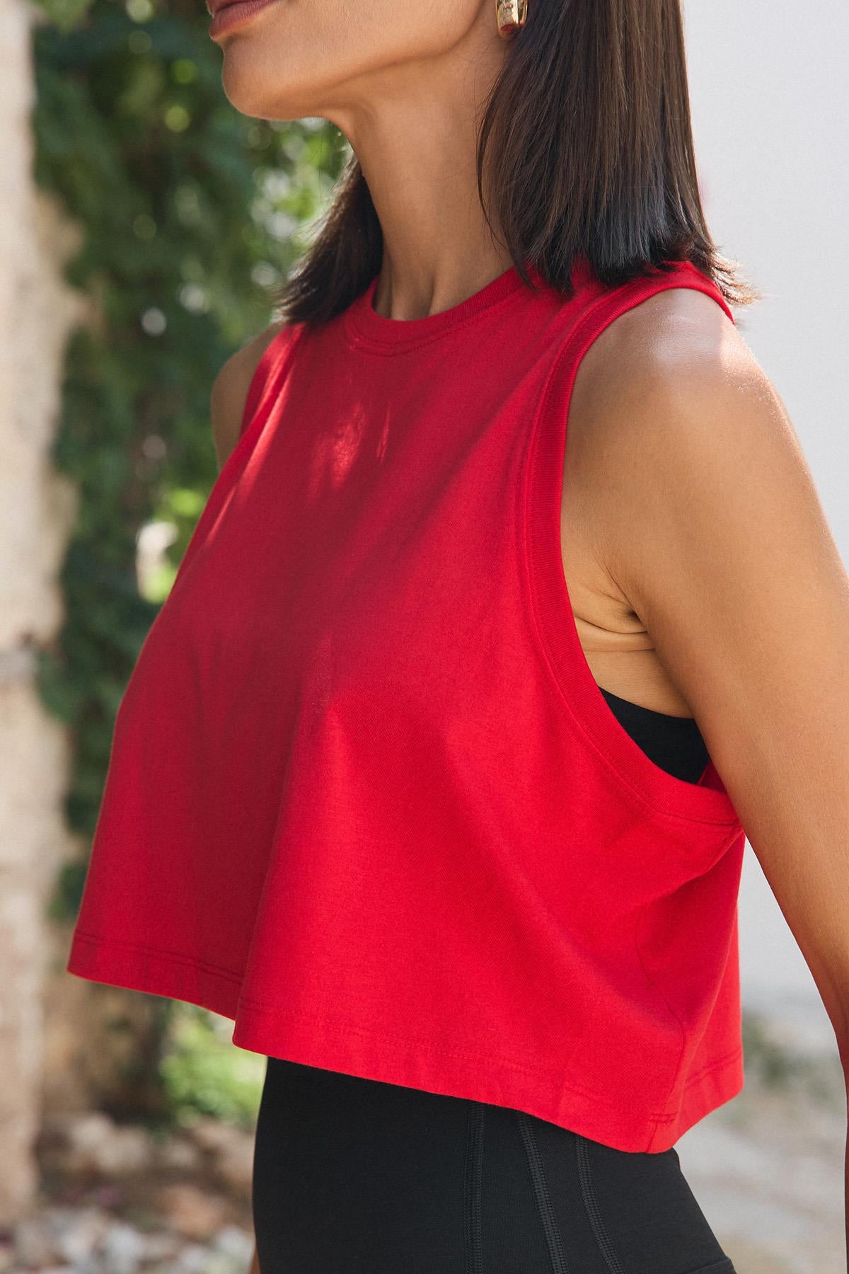 Aura Crop Atlet Kırmızı