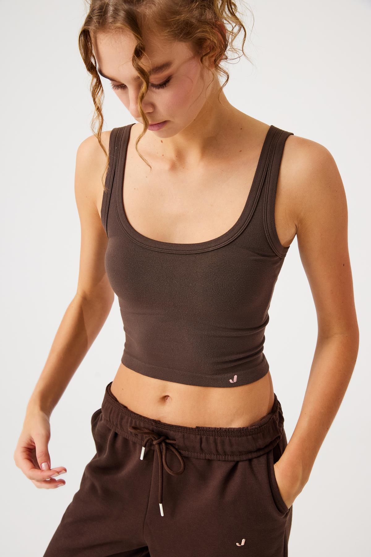 Aura Eşofman Altı Kahverengi