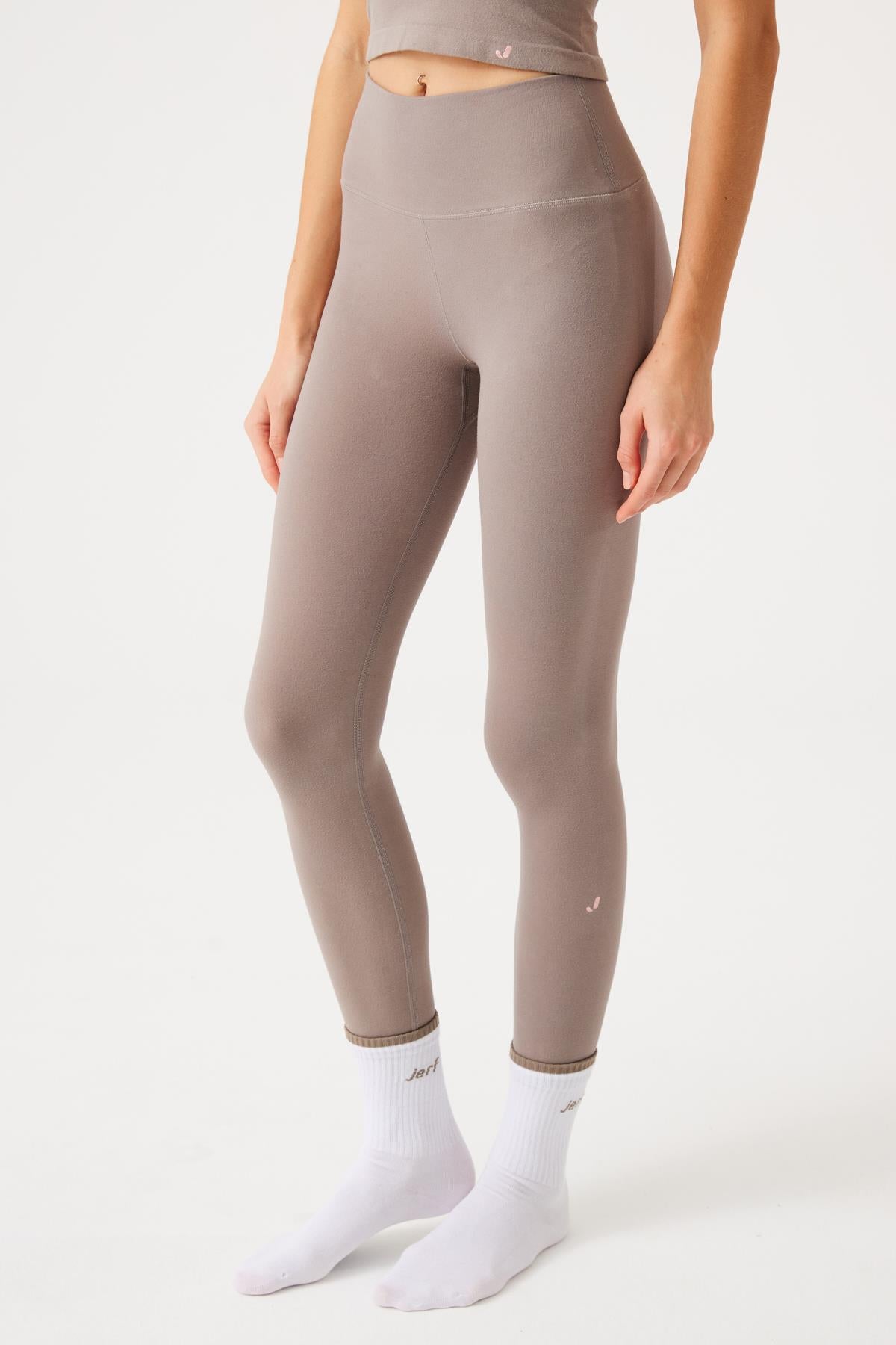 Aura High Waist 7/8 Modal Leggings Light Brown
