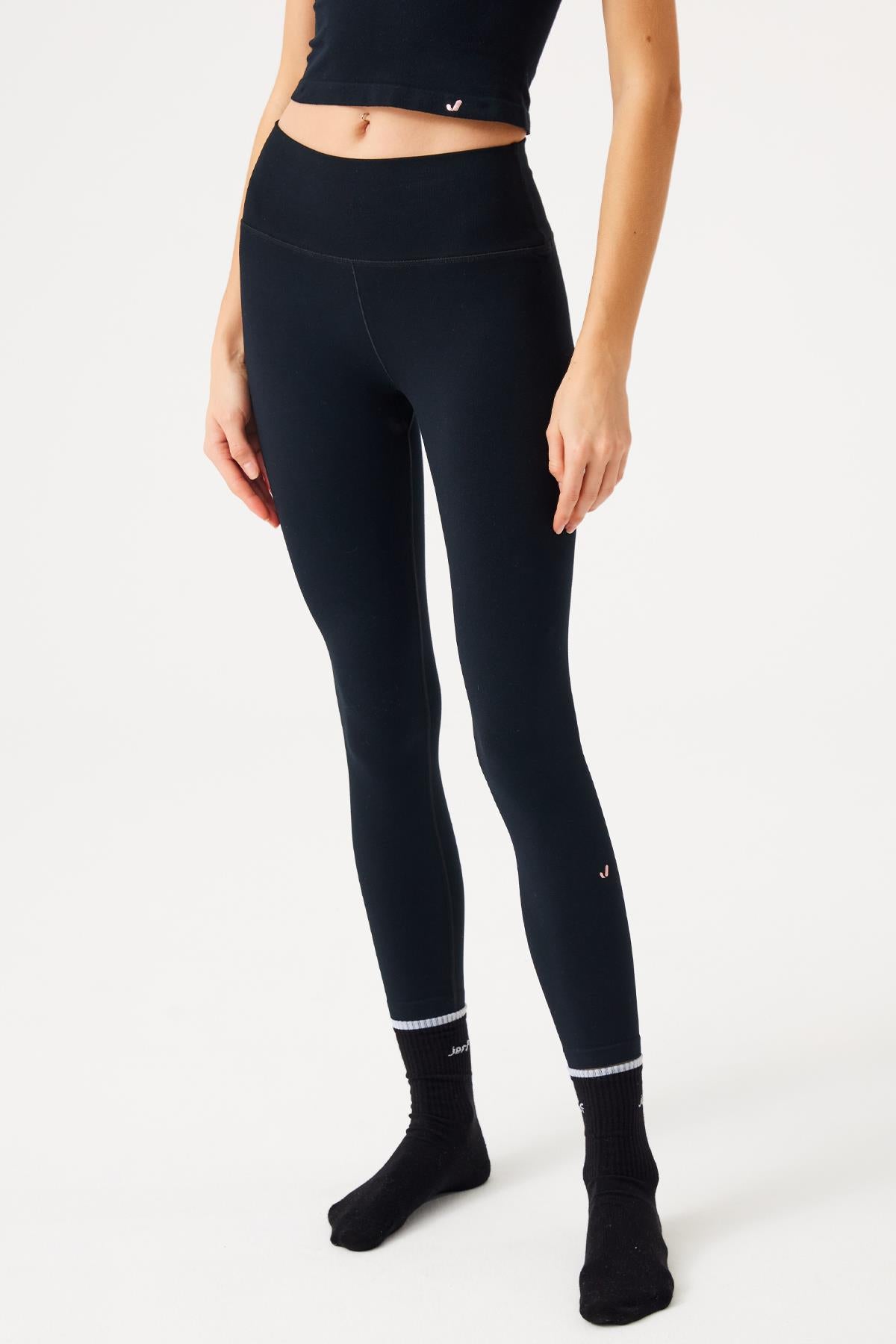 Aura High Waist 7/8 Modal Leggings Black