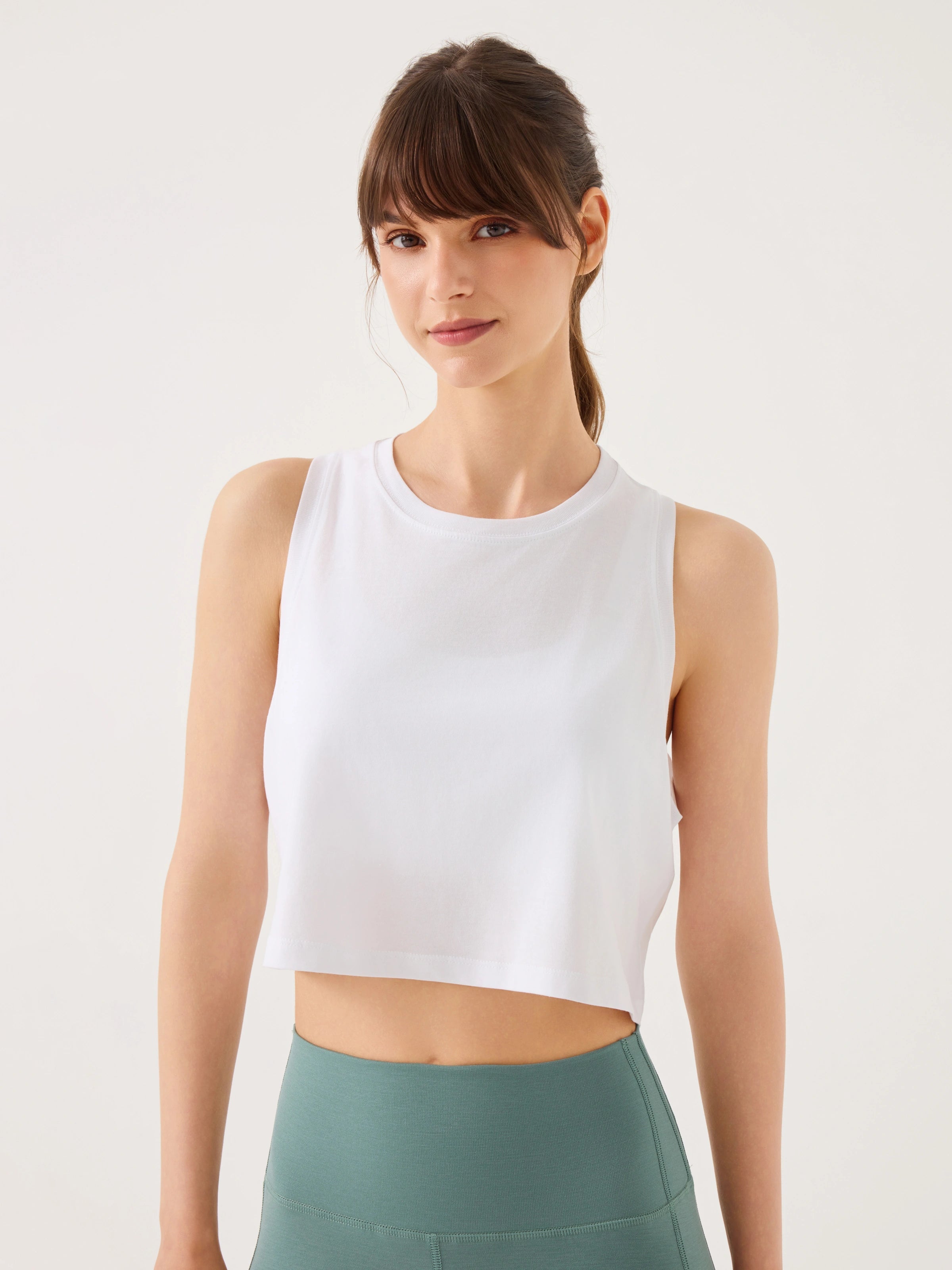 Aura Crop Top Beyaz