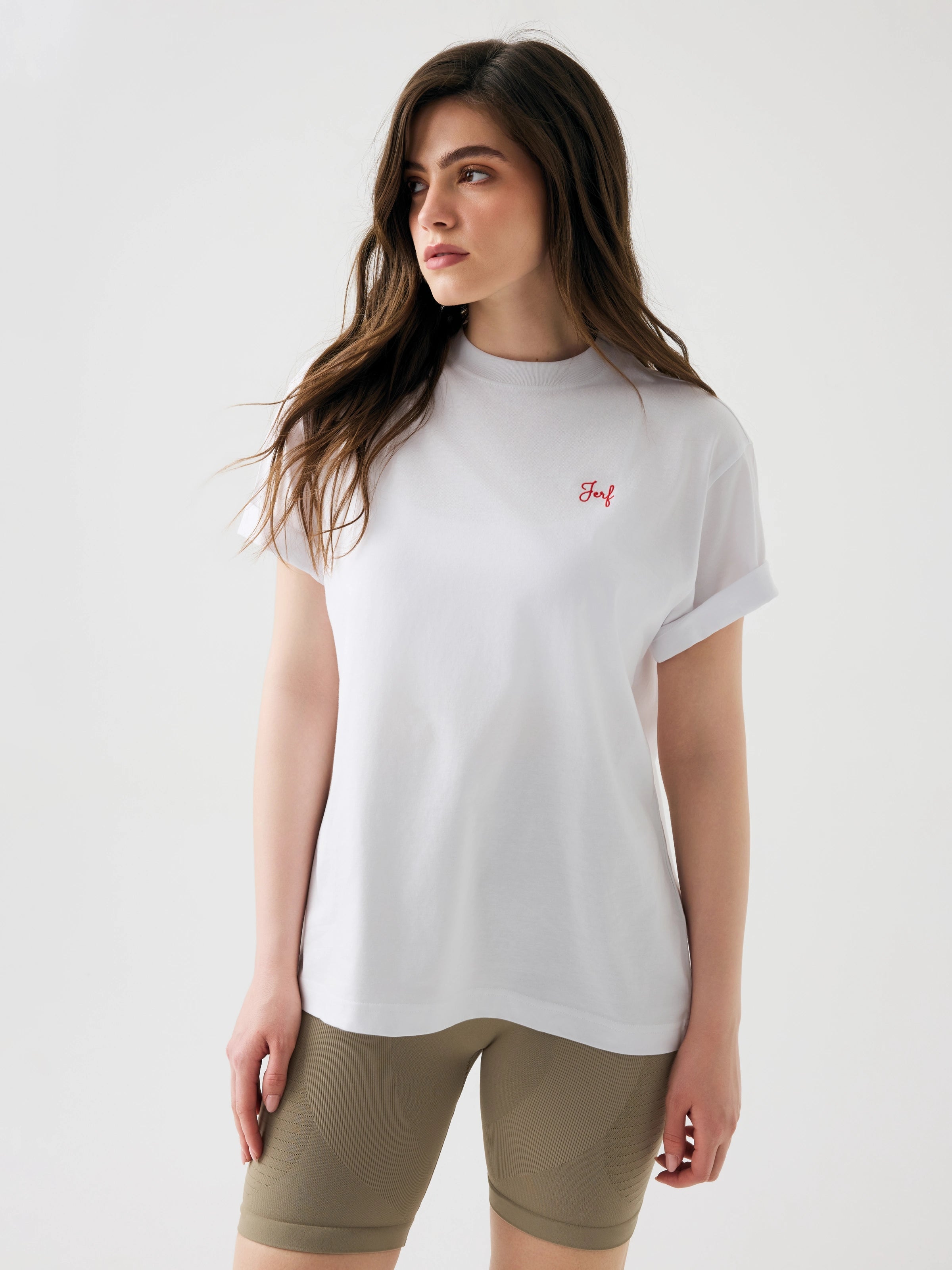 Aura Oversize T-Shirt Beyaz