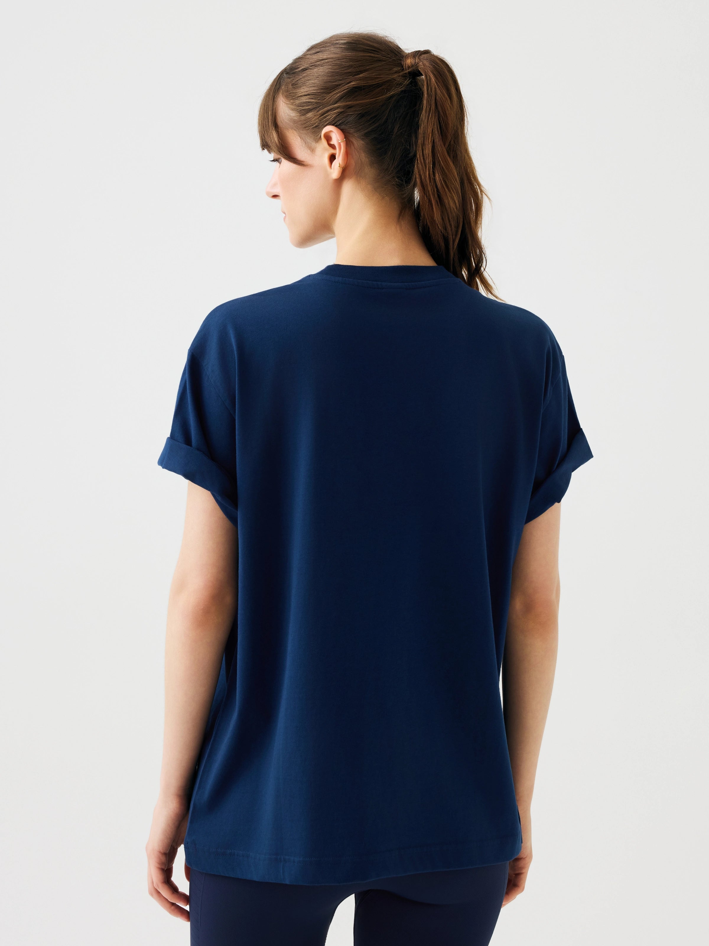 Aura Oversize T-Shirt Lacivert