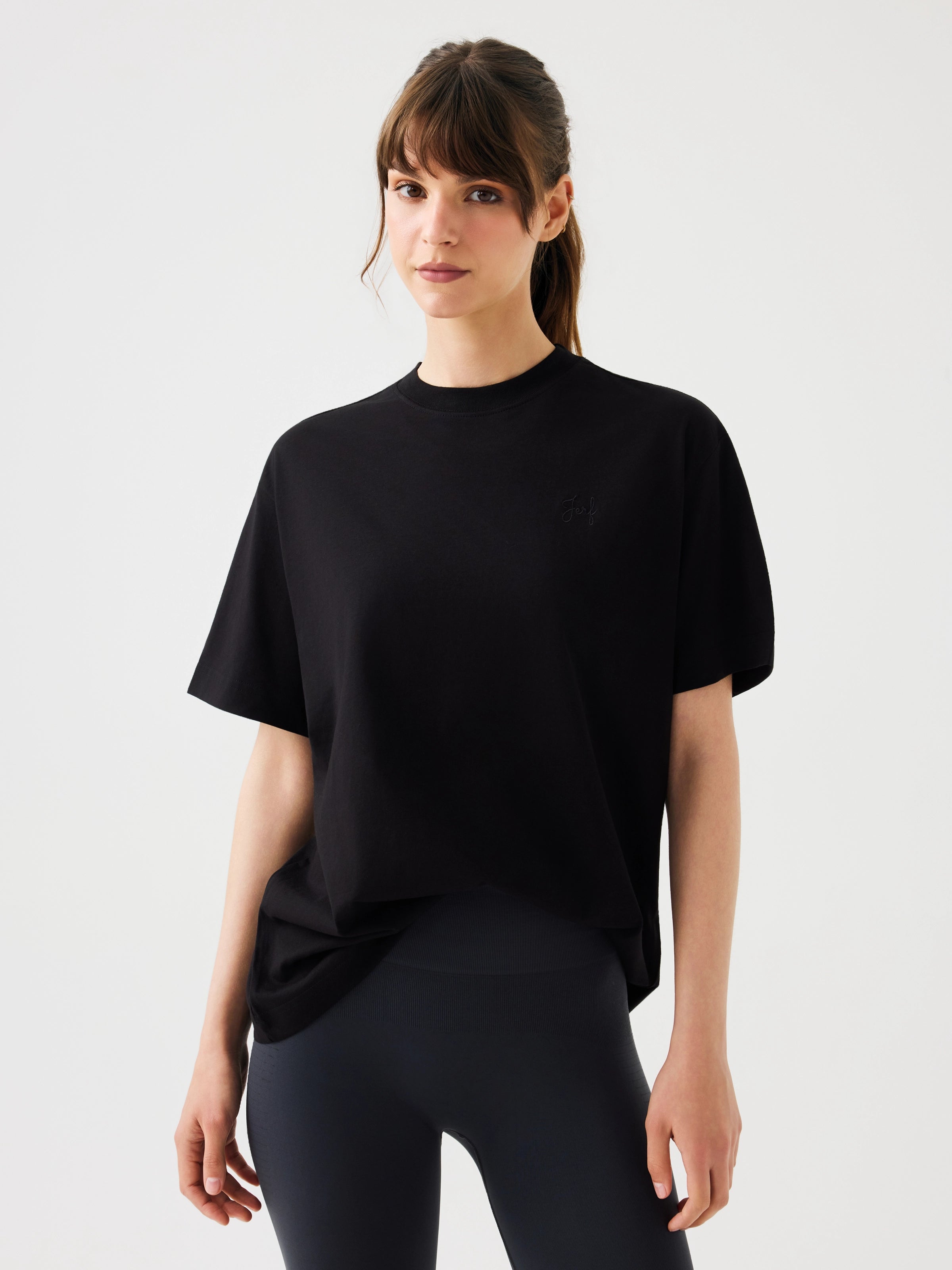 Aura Oversize T-Shirt Siyah