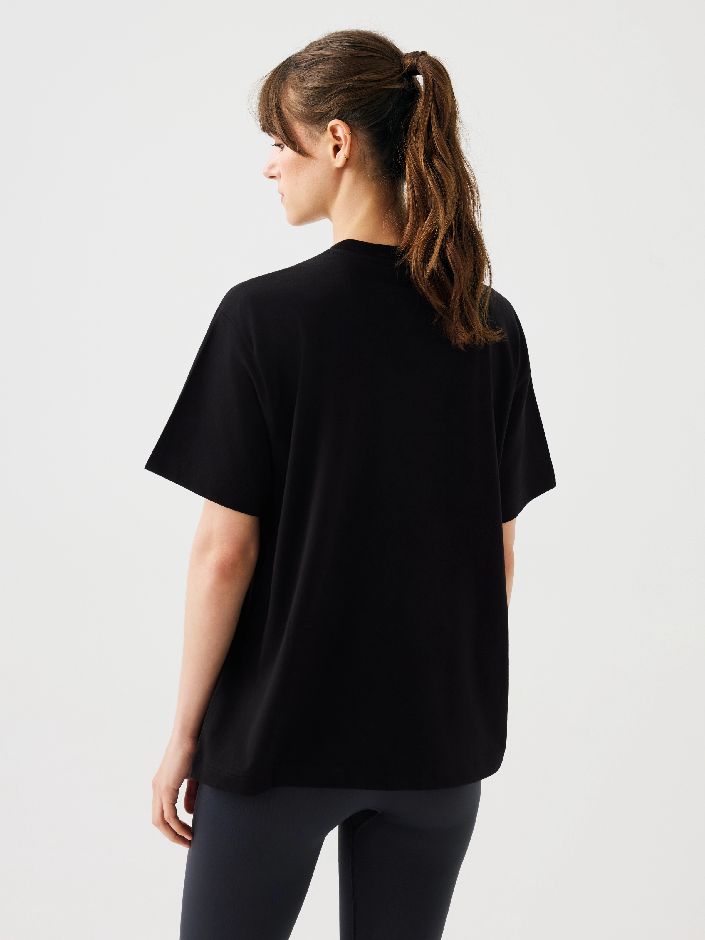Aura Oversize T-Shirt Siyah