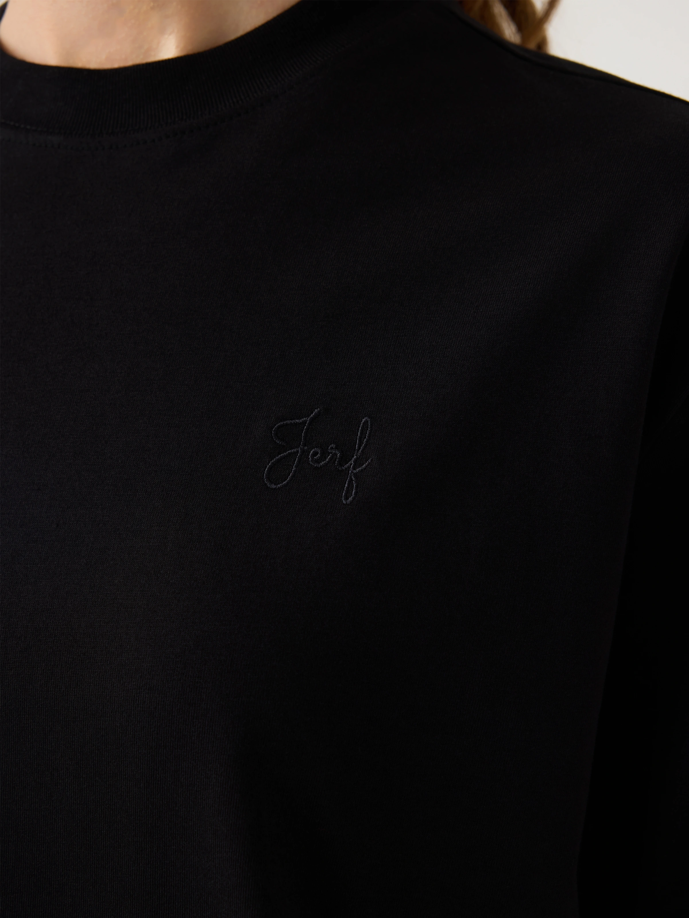 Aura Oversize T-Shirt Siyah