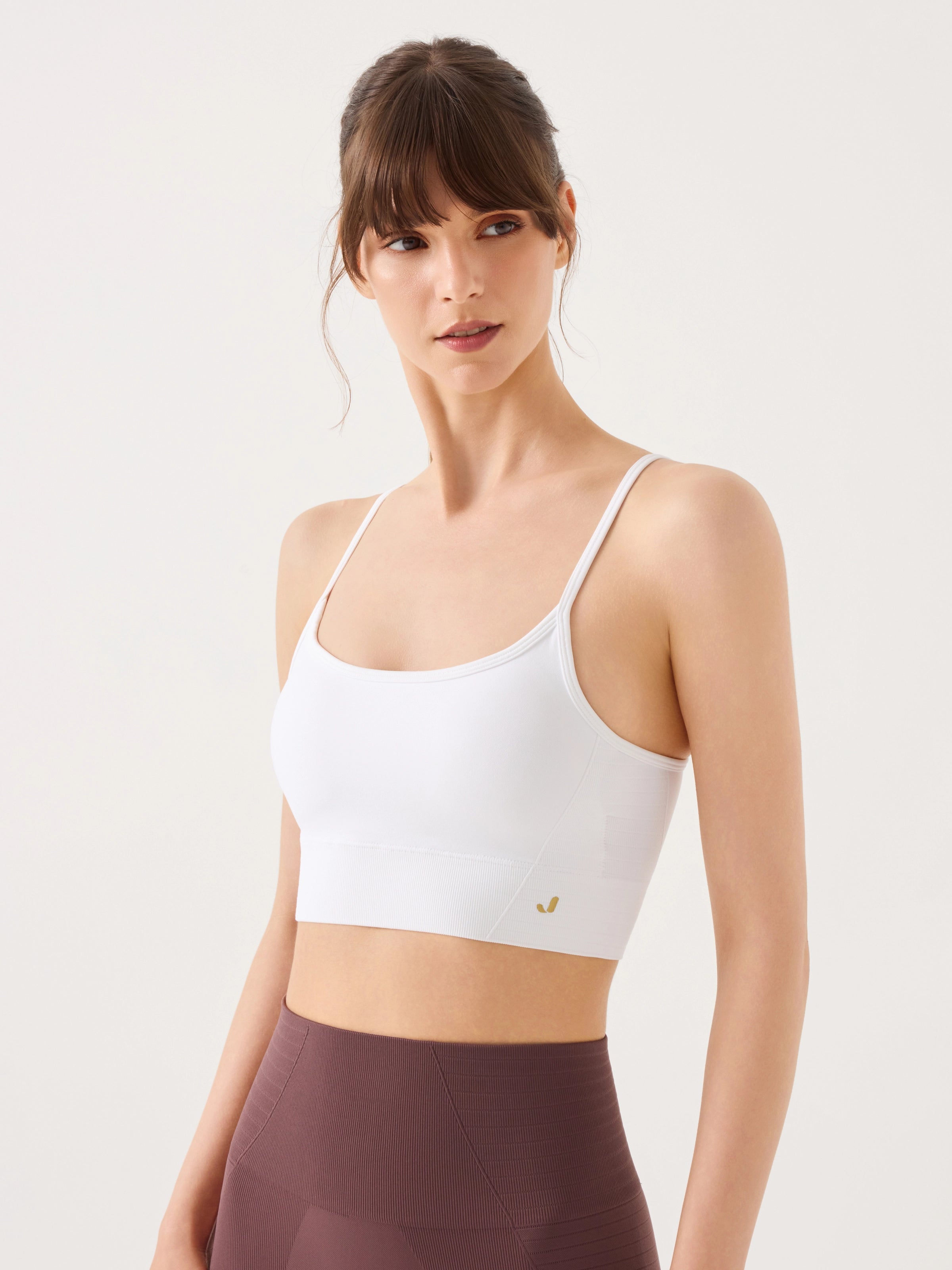 Gela Ayar Askılı Sport Bra Beyaz
