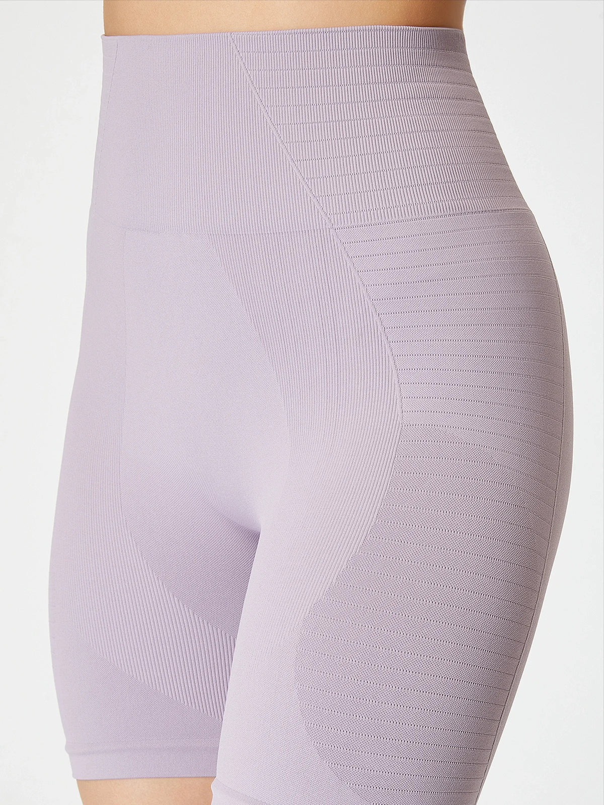 Gela Şekillendirici Sport Biker Tayt Pastel Mor