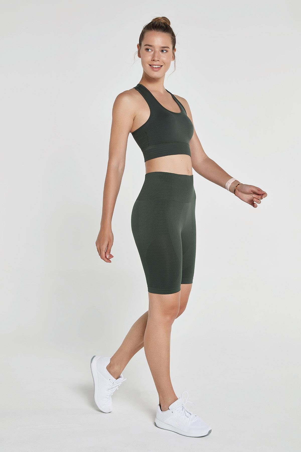 Gela Shaping Sport Biker Leggings Green