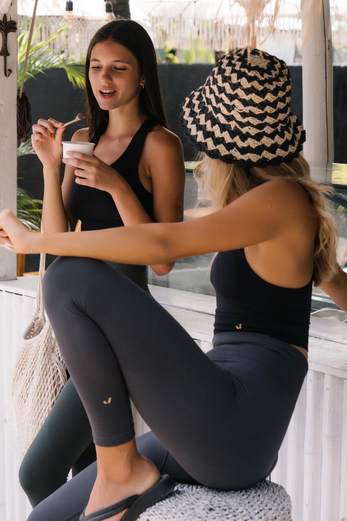 Gela High Waist, Flexible and Restorative Sports Leggings Anthracite