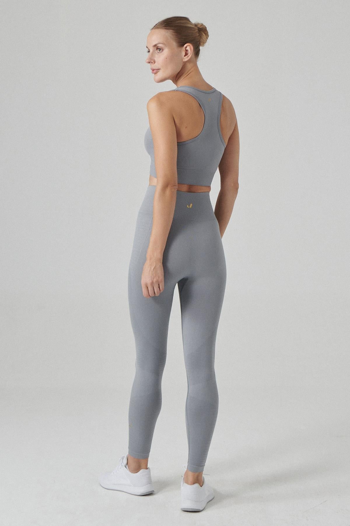 Gela High Waist, Flexible and Restorative Sports Leggings Gray