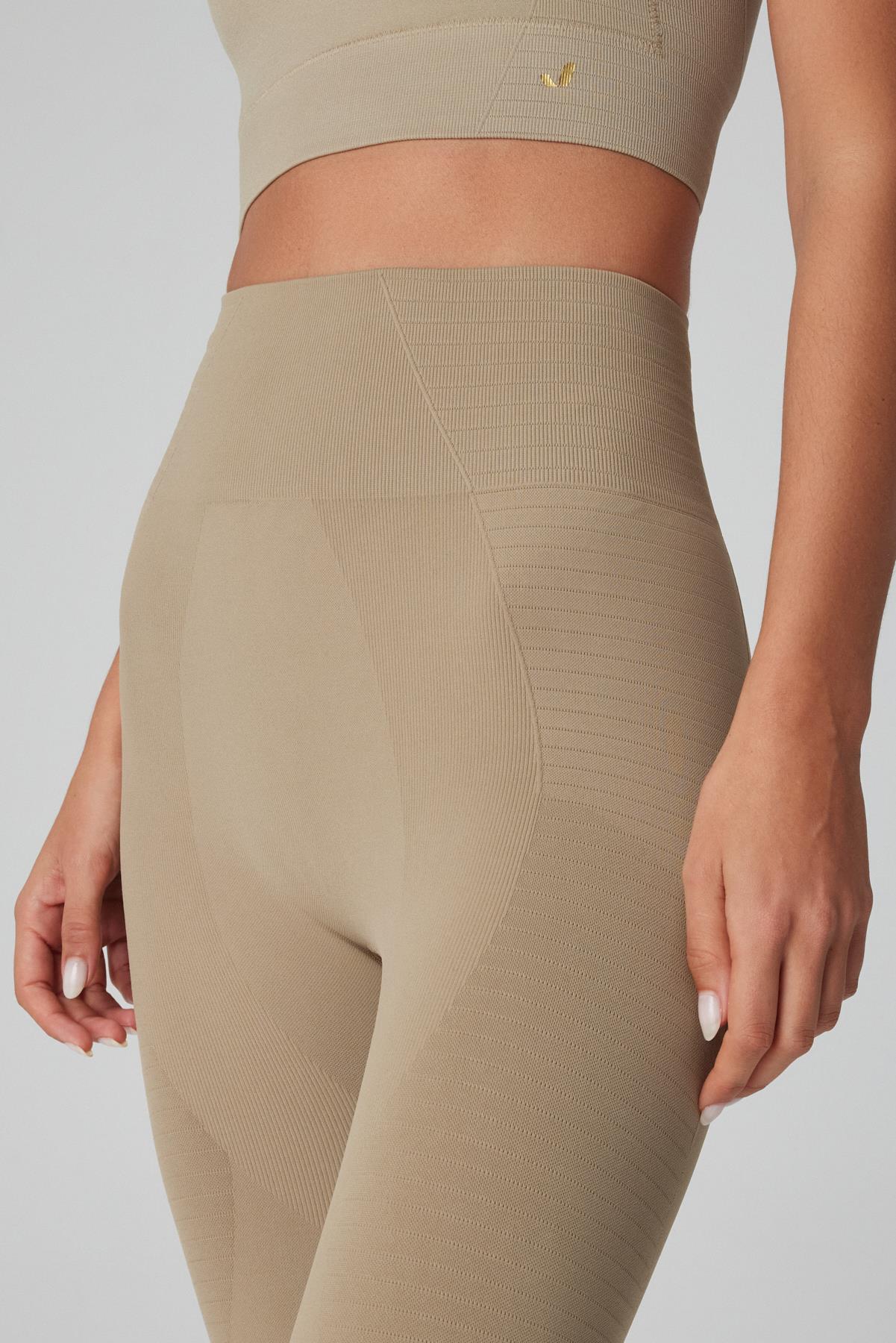 Gela High Waist, Flexible and Restorative Sports Leggings Khaki