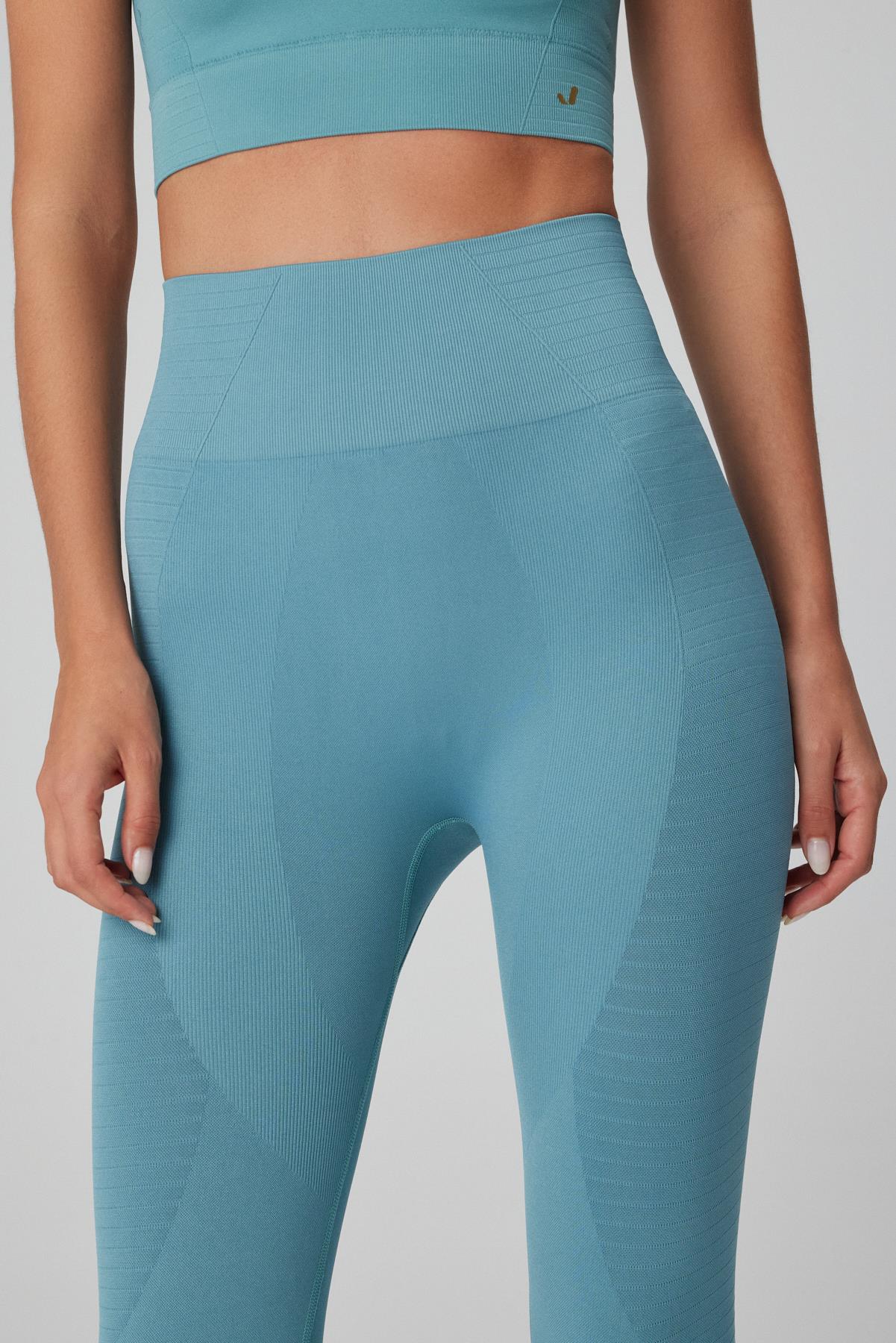 Gela High Waist, Flexible and Restorative Sports Leggings Water Green
