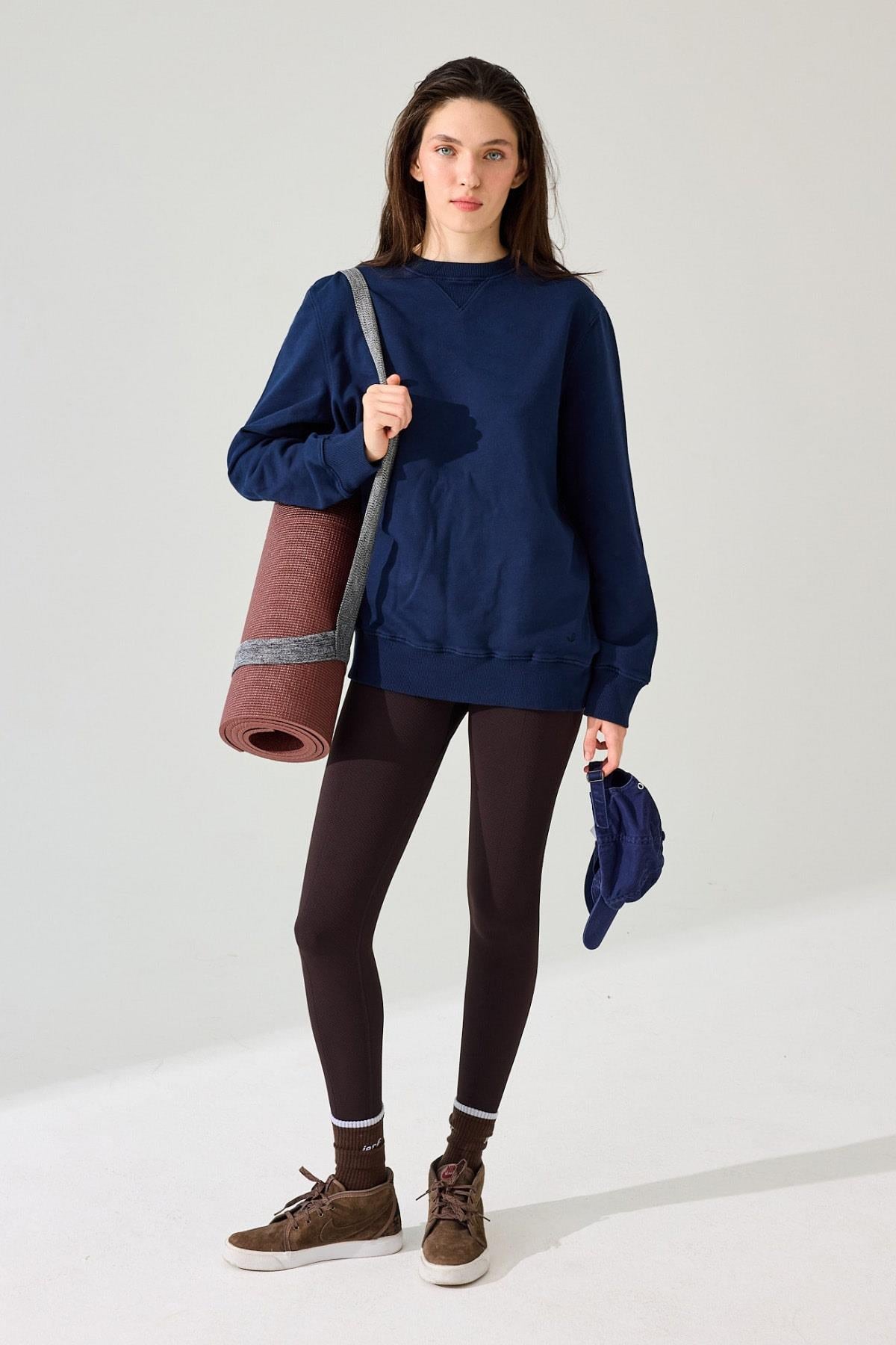 Holly Honeycomb Patterned High Waist Leggings Bitter Brown