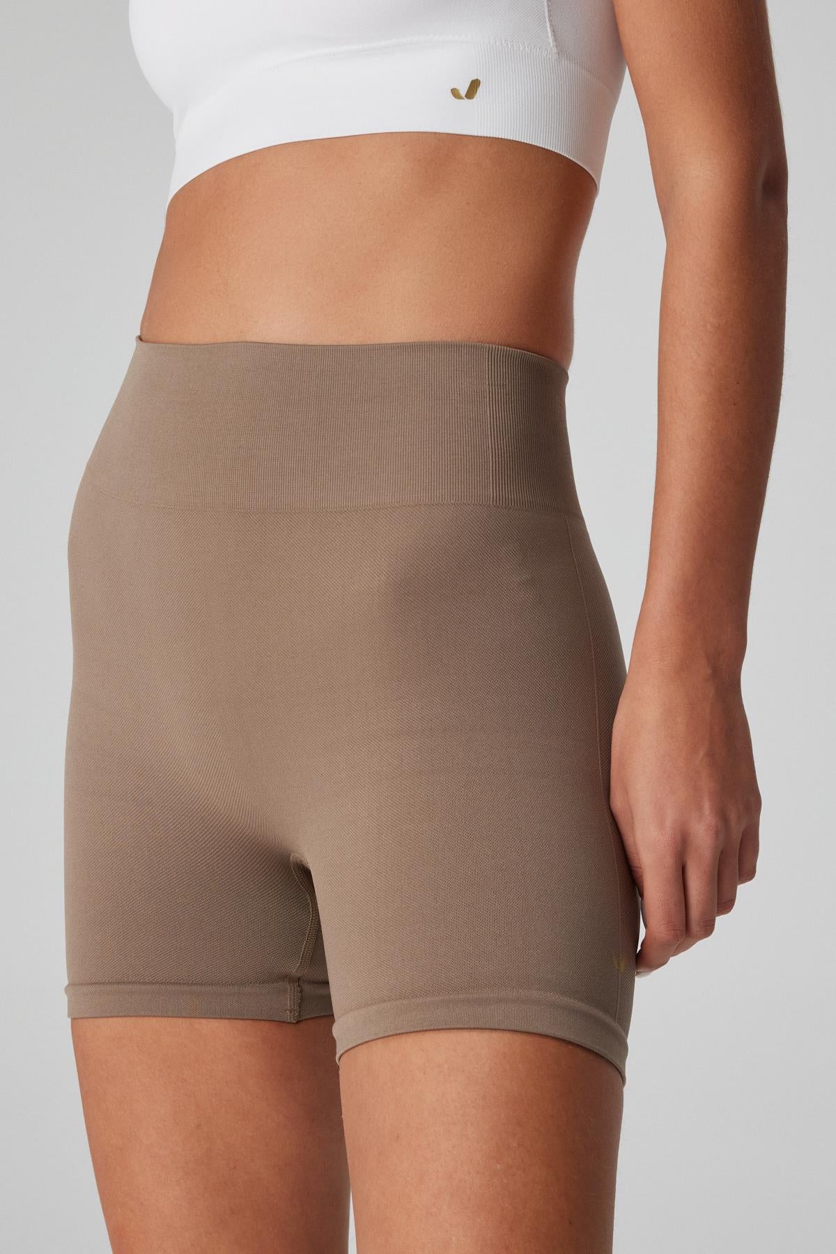 Lucia Biker Leggings Light Brown