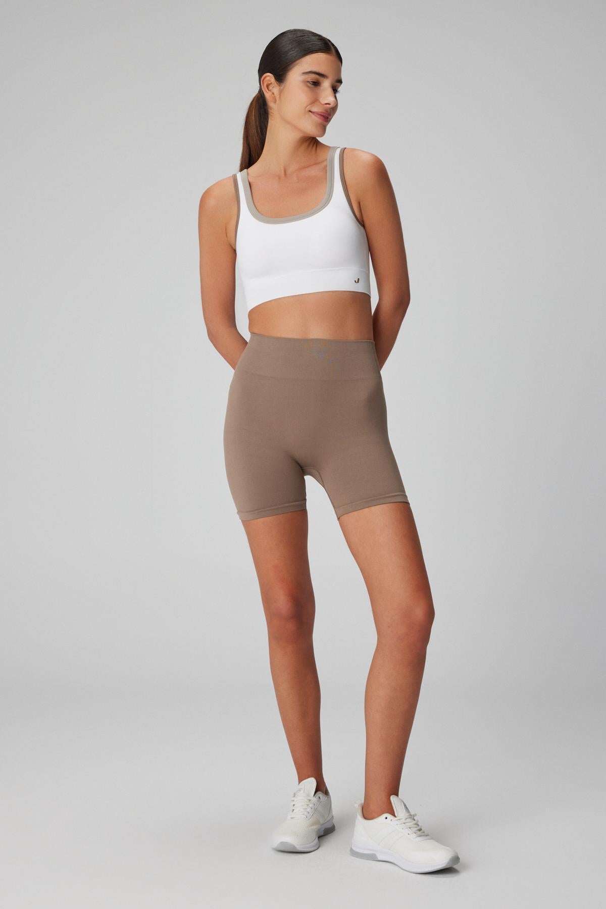 Lucia Biker Leggings Light Brown