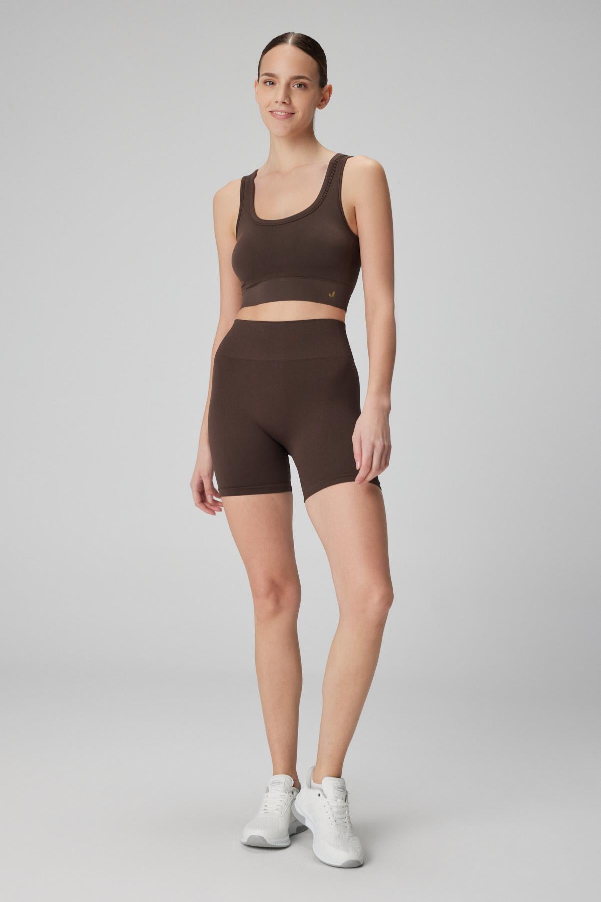 Lucia Biker Leggings Dark Brown