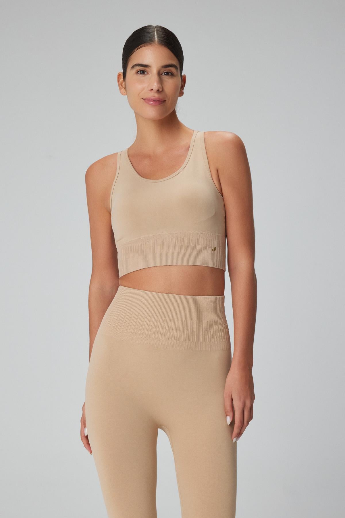 Luz Firming & Cupped Sports Bra Beige