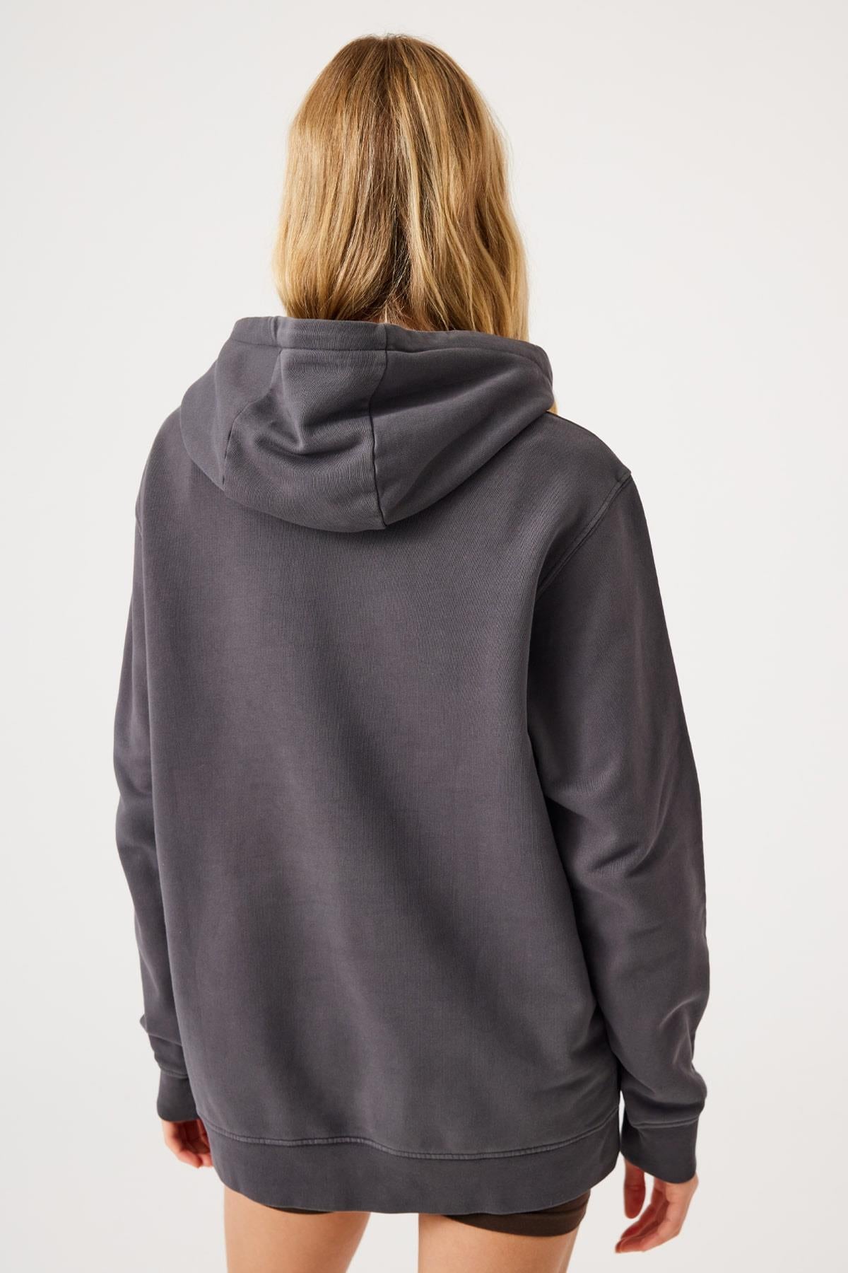 Lydney Unisex Kapüşonlu Sweatshirt Antrasit
