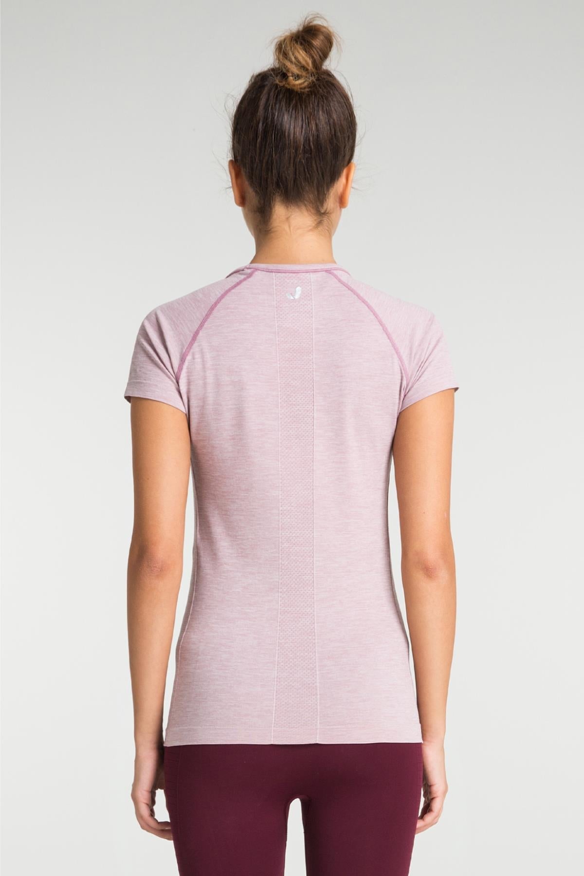 Pasto Bisiklet Yaka Ultra Hafif T-Shirt Pembe