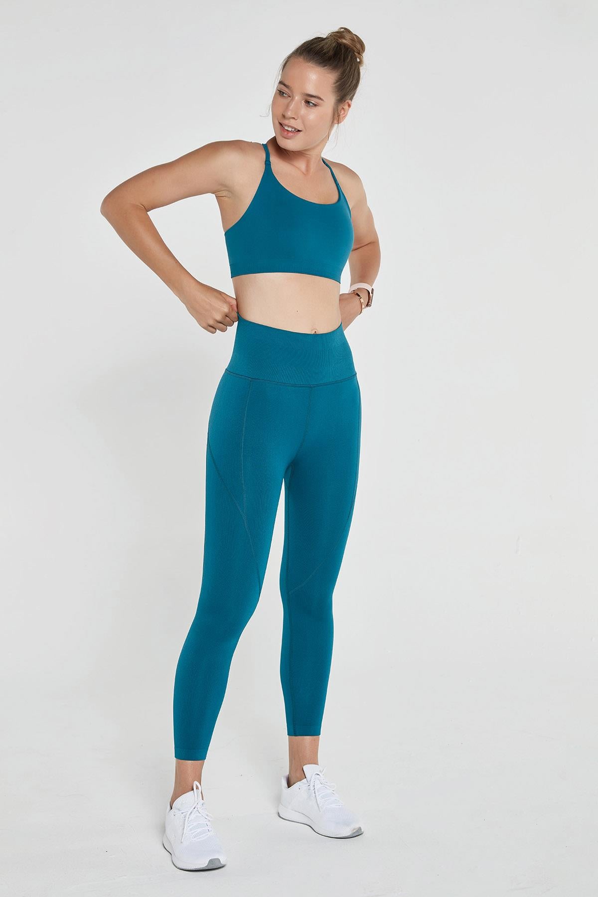 Pine High Waist & Shapewear Leggings Green