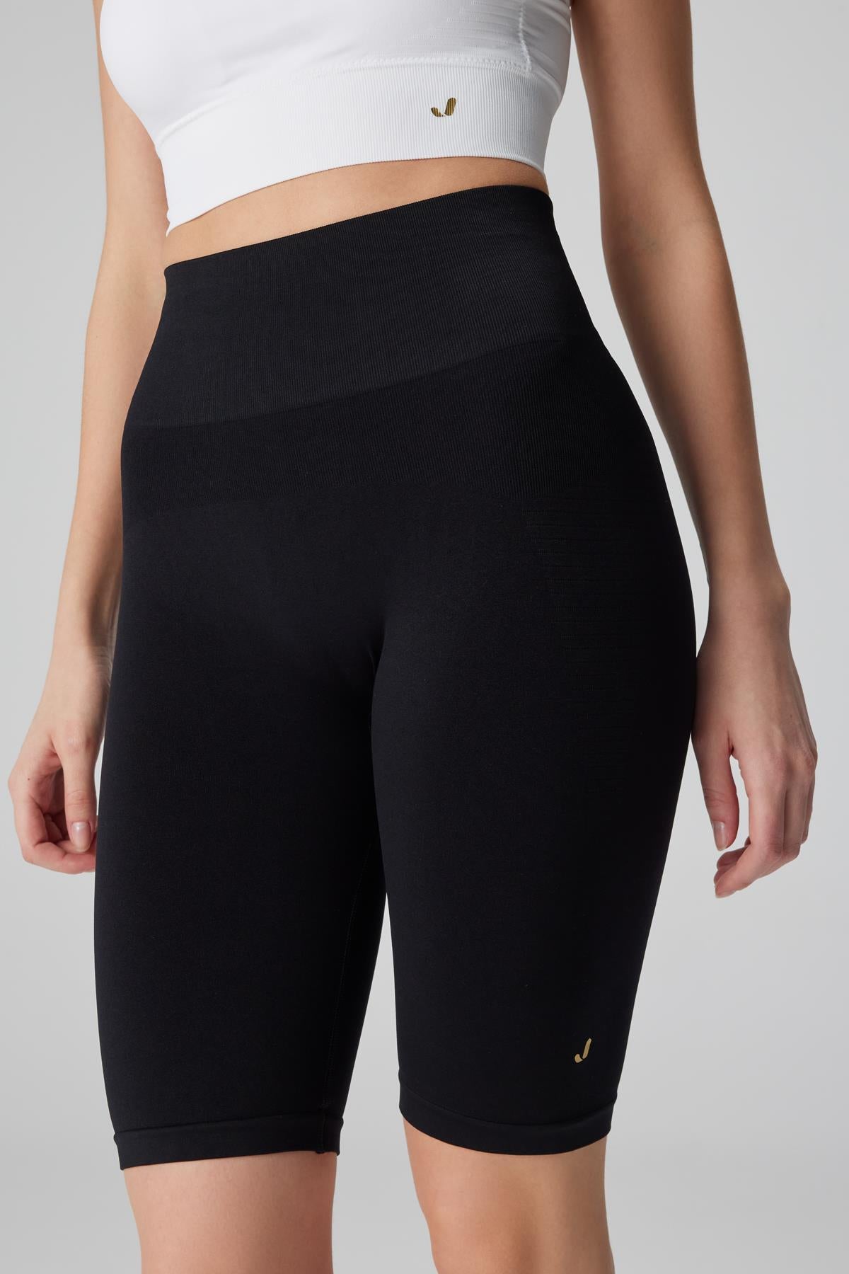 Vella High Waist Comfort Biker Leggings Black