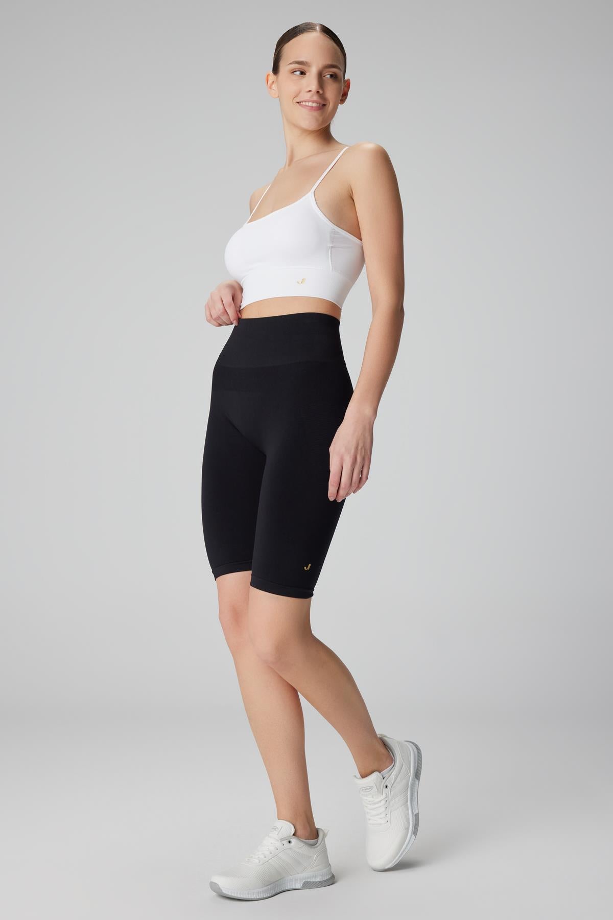 Vella High Waist Comfort Biker Leggings Black