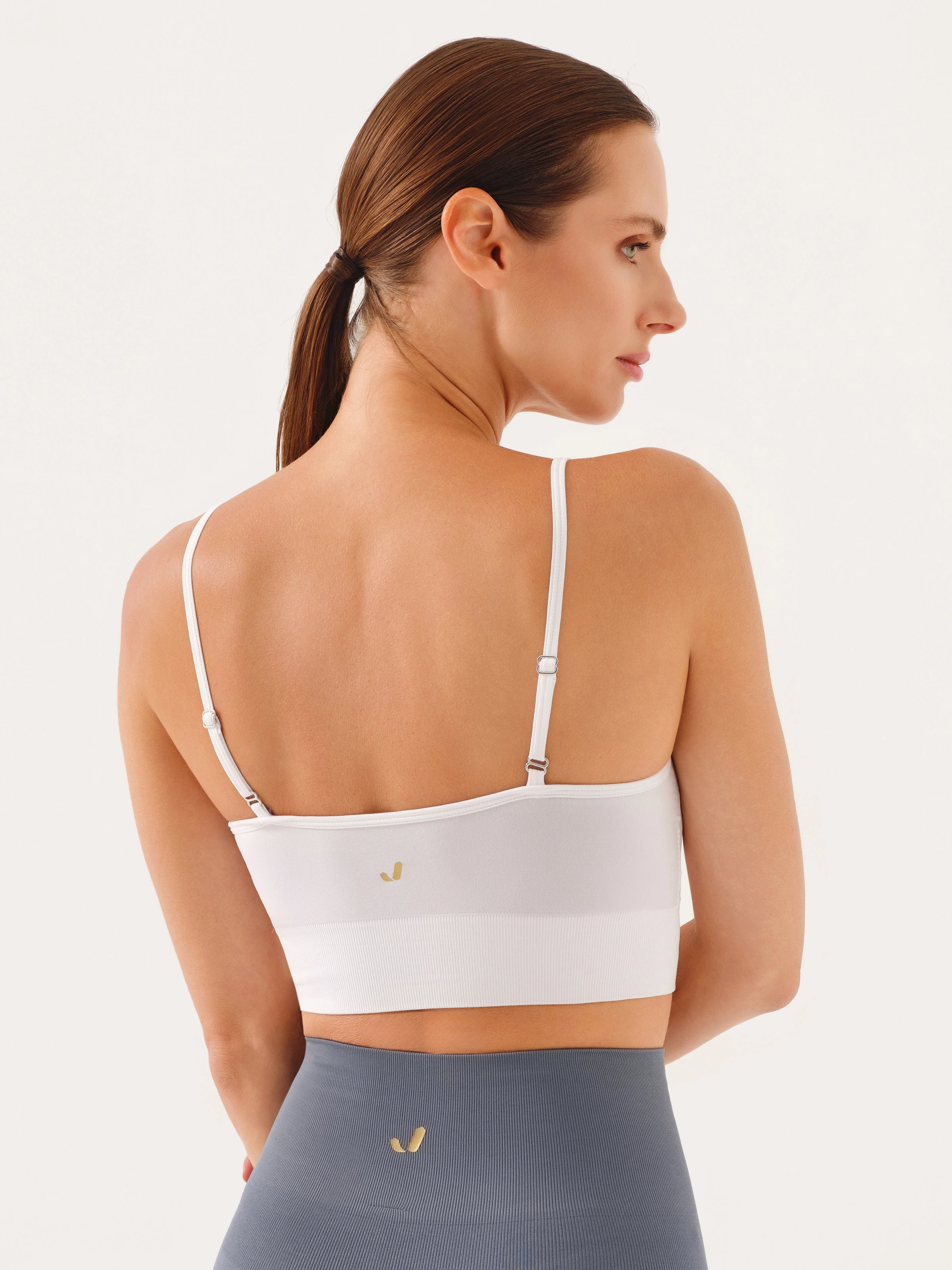 Vella İp Askılı Konfor Sport Bra Beyaz